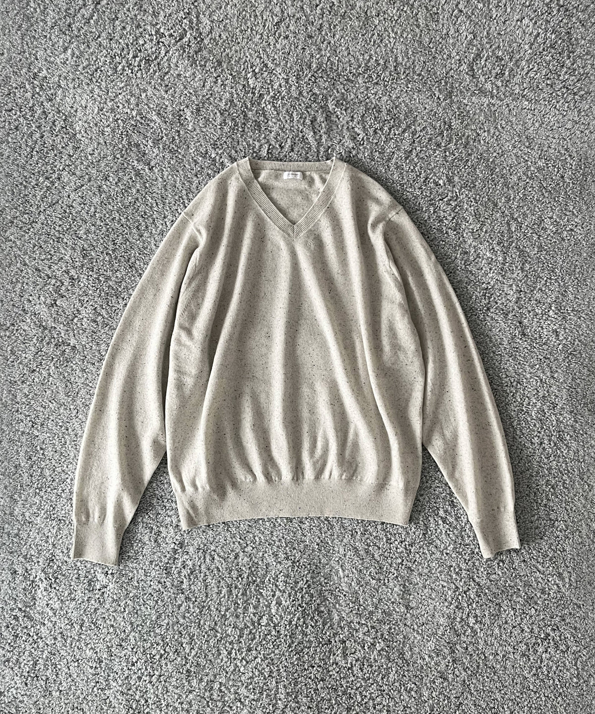 crepuscule L/s v neck "WHITE"