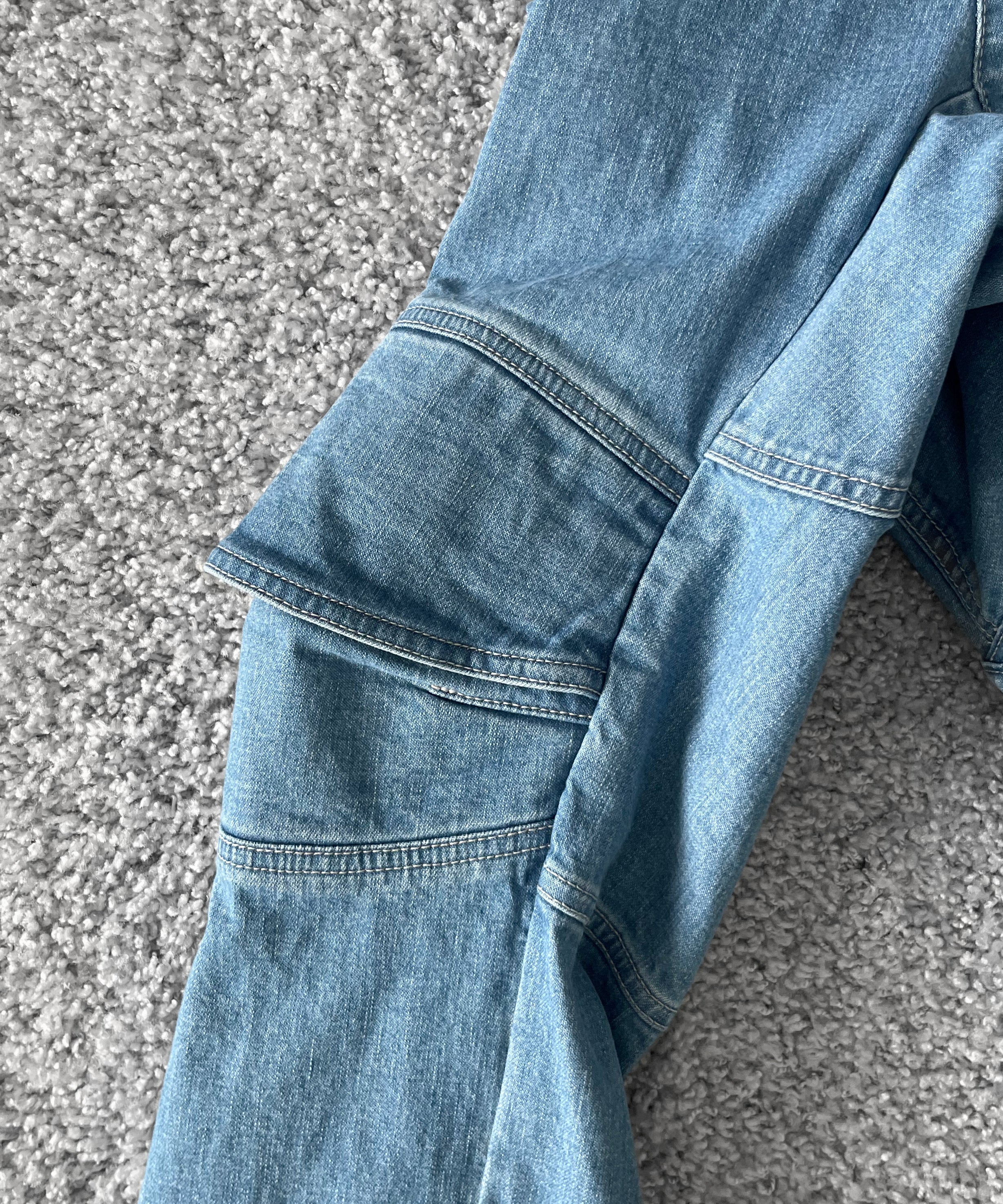 WHOWHAT Puzzle denim jacket "INDIGO FADE"