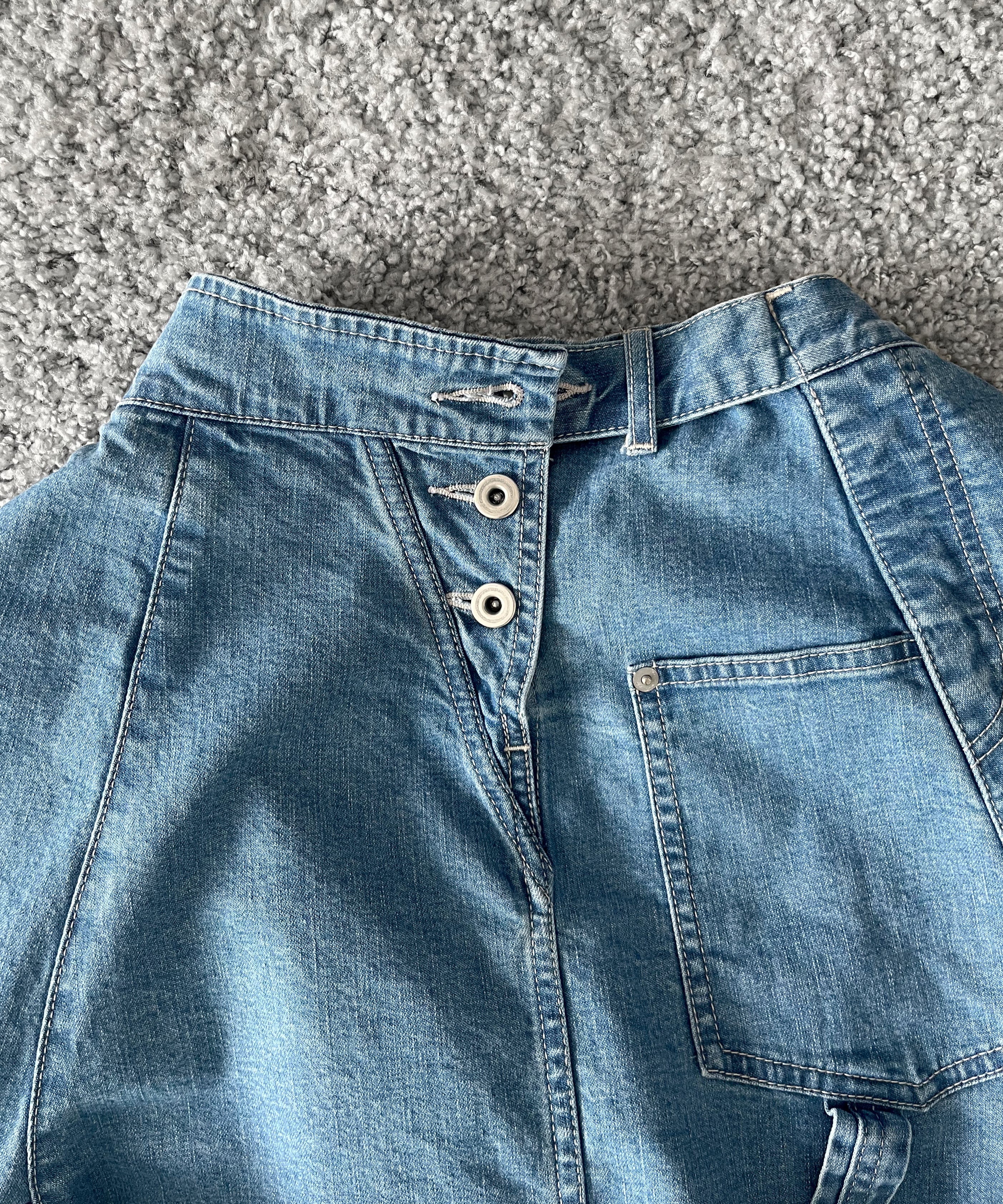 WHOWHAT Puzzle denim jacket "INDIGO FADE"