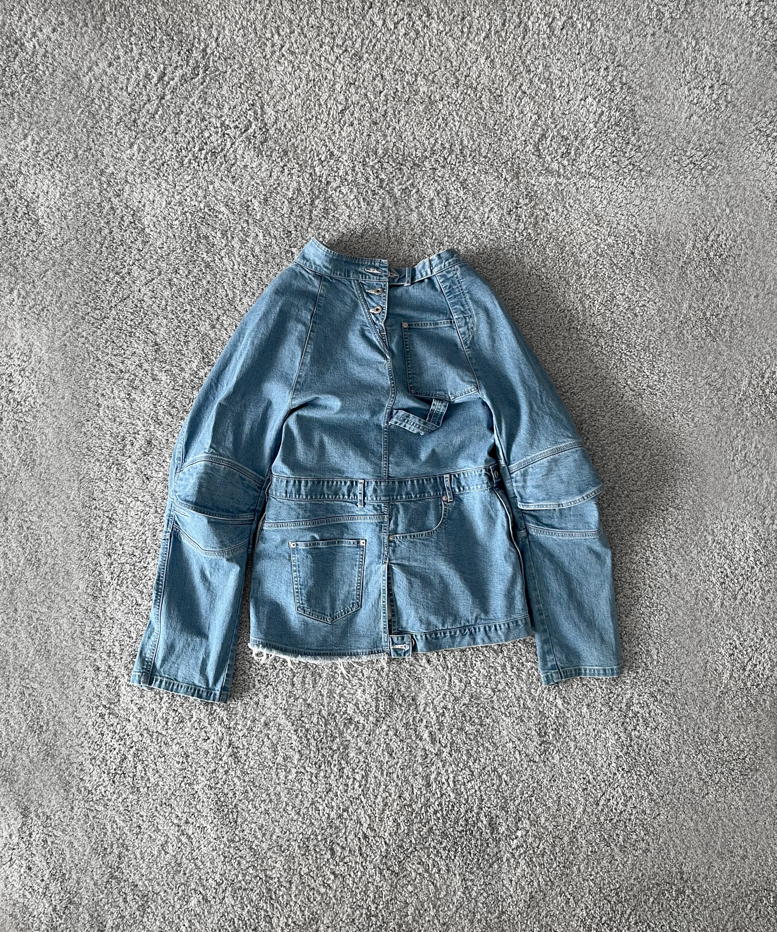 WHOWHAT Puzzle denim jacket "INDIGO FADE"