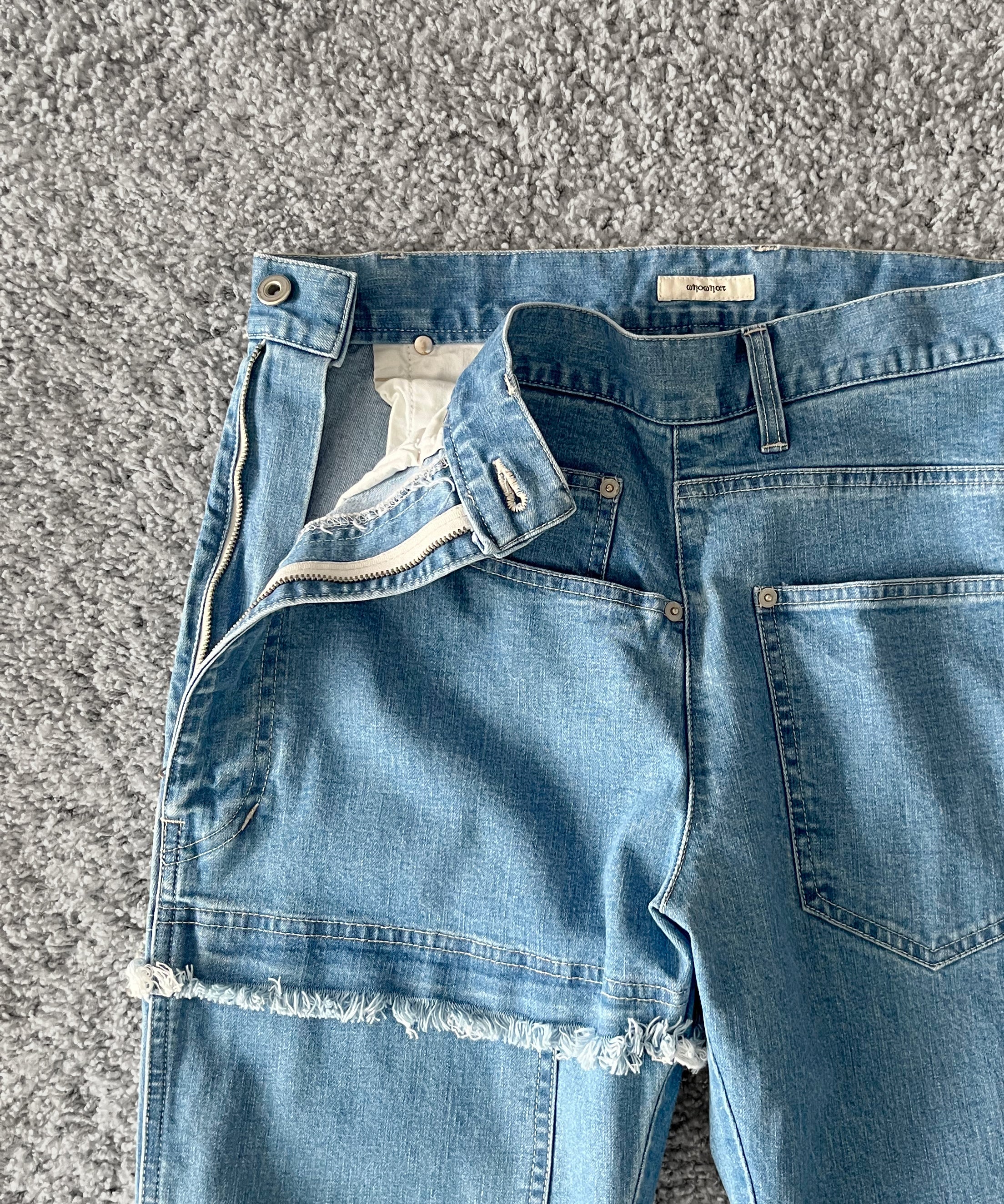 WHOWHAT Puzzle denim pants〈new type〉 "INDIGO FADE"