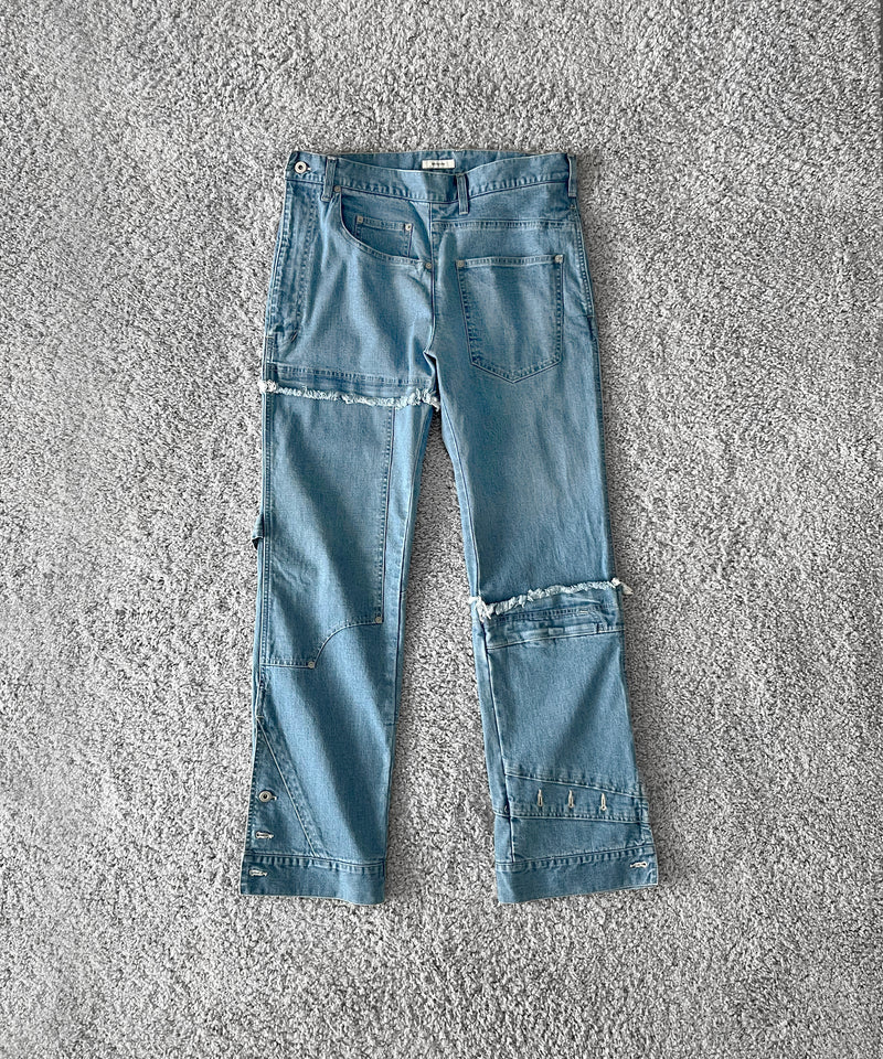 WHOWHAT Puzzle denim pants〈new type〉 "INDIGO FADE"