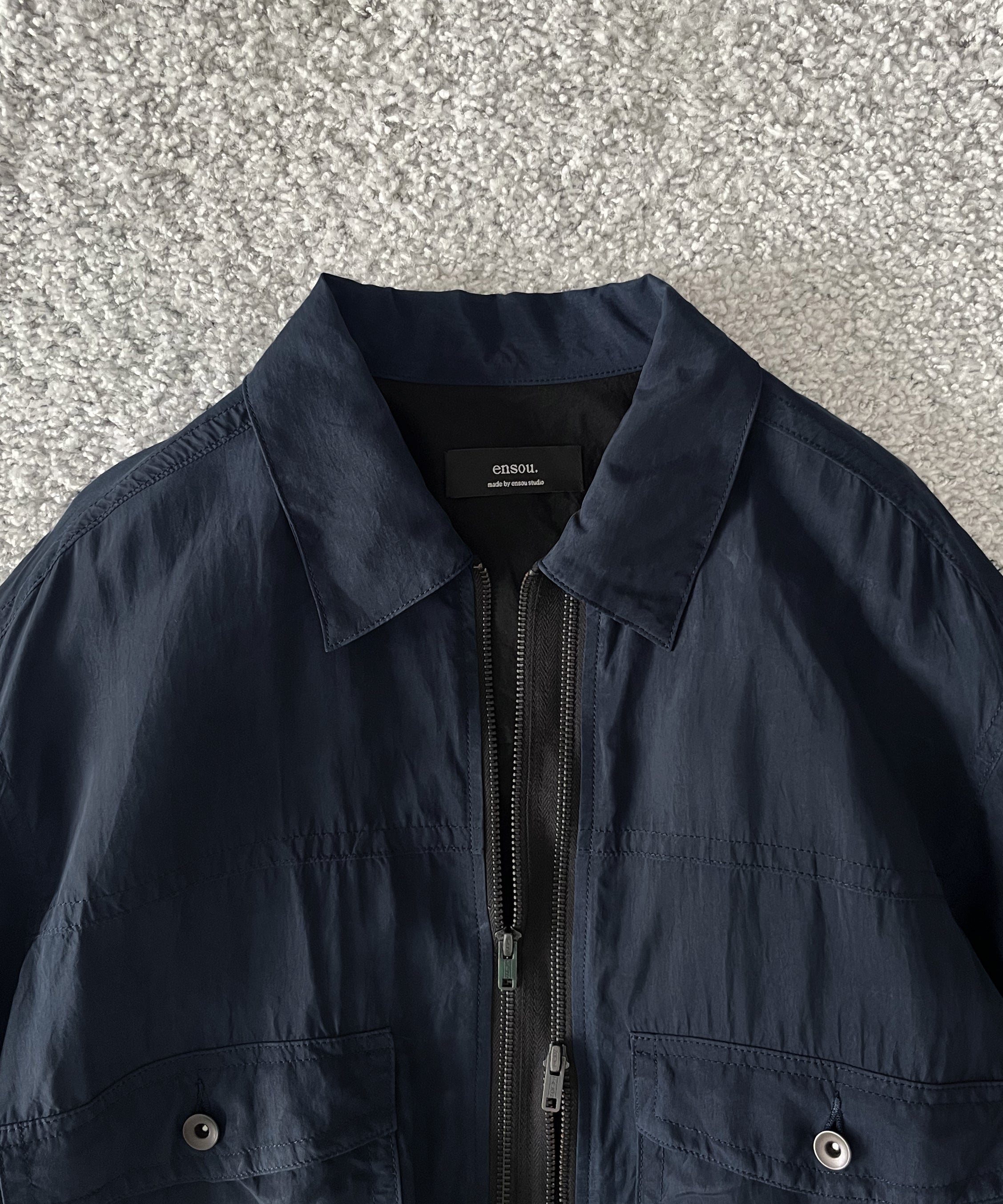 ensou. Two-lane short jacket "D.NAVY"