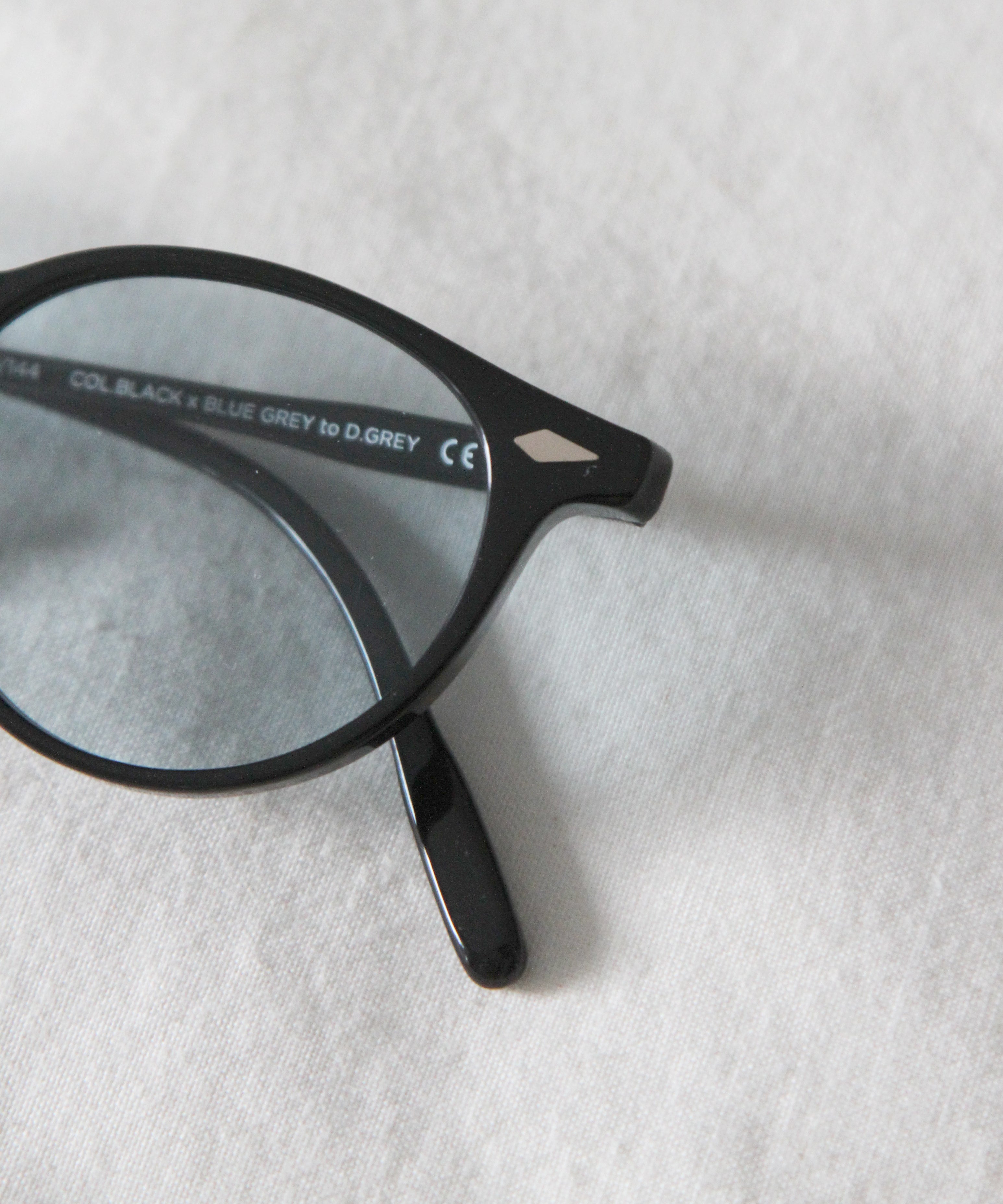 NOCHINO OPTICAL "Tsukiyomi" "#9 GLOSS BLACK × AOFUJI BLUE to D.GREY"