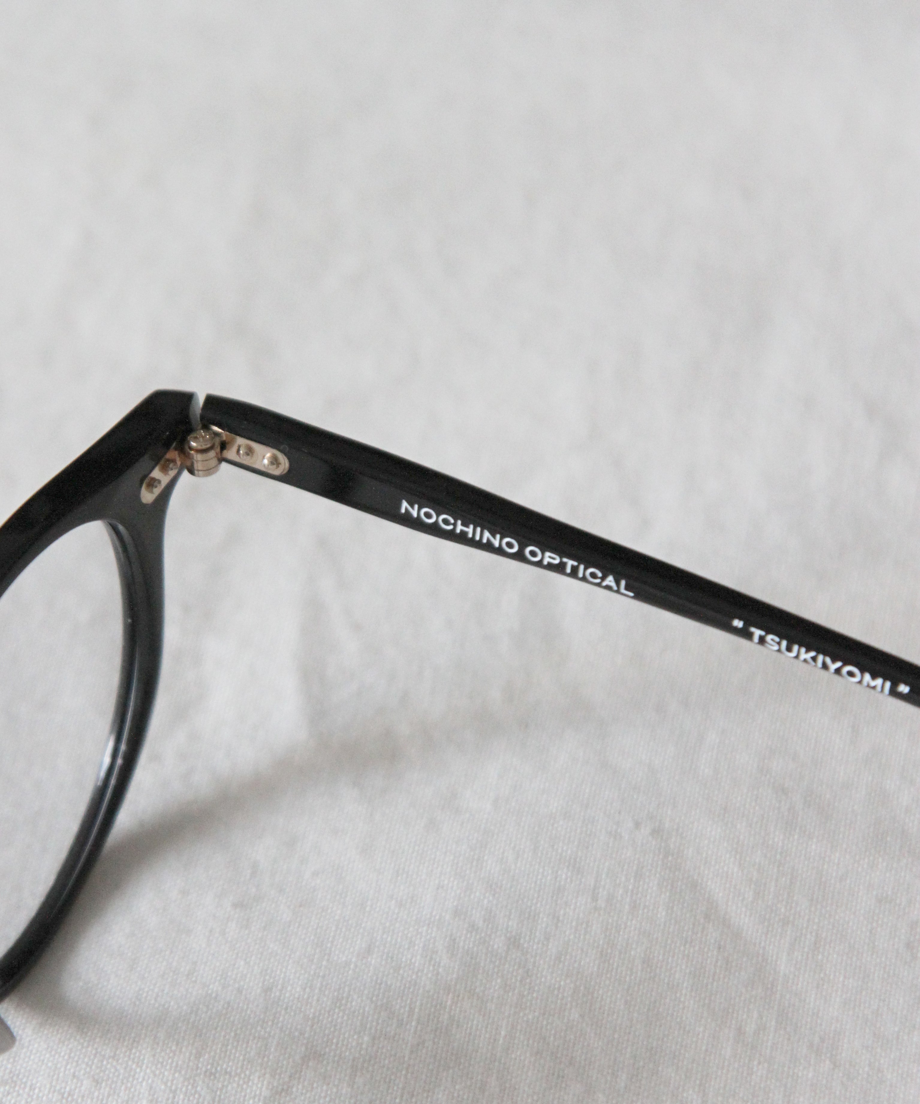 NOCHINO OPTICAL "Tsukiyomi" "#1 GLOSS BLACK × CLEAR to GREY"