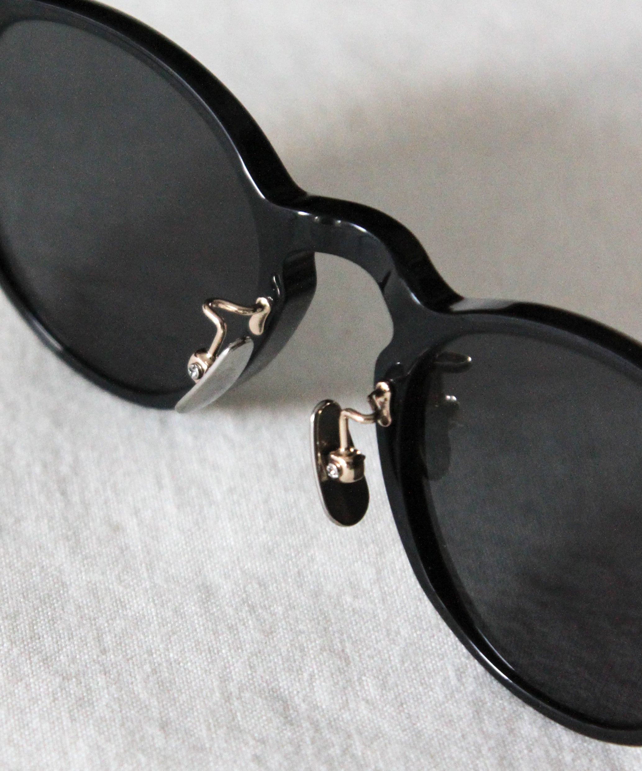 NOCHINO OPTICAL "Tsukiyomi" "#4 GLOSS BLACK × DARK GREY"