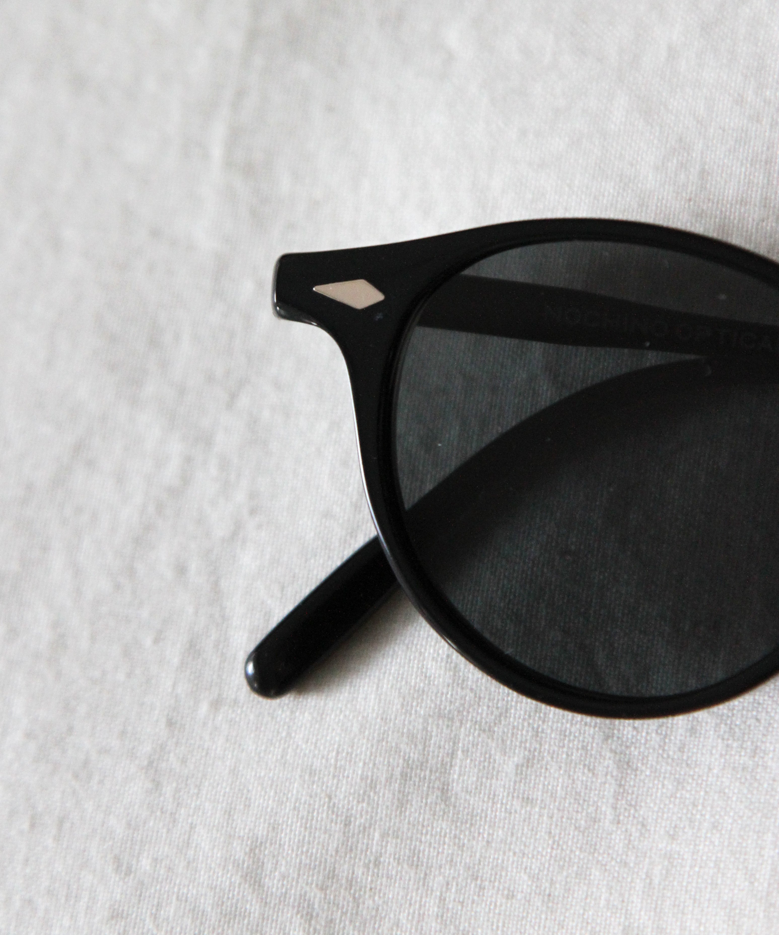 NOCHINO OPTICAL "Tsukiyomi" "#4 GLOSS BLACK × DARK GREY"
