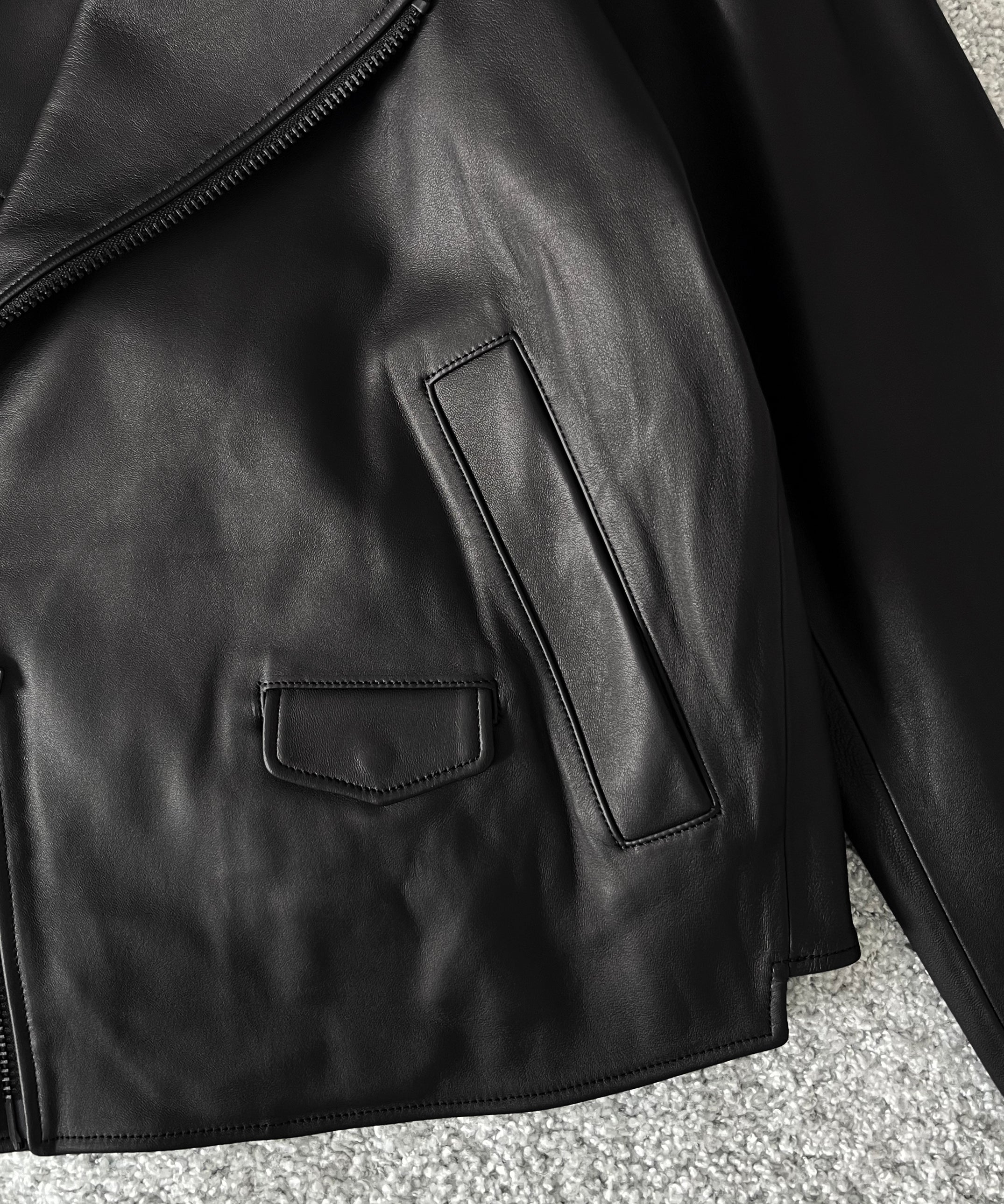 my beautiful landlet Leather riders jacket "BLACK"