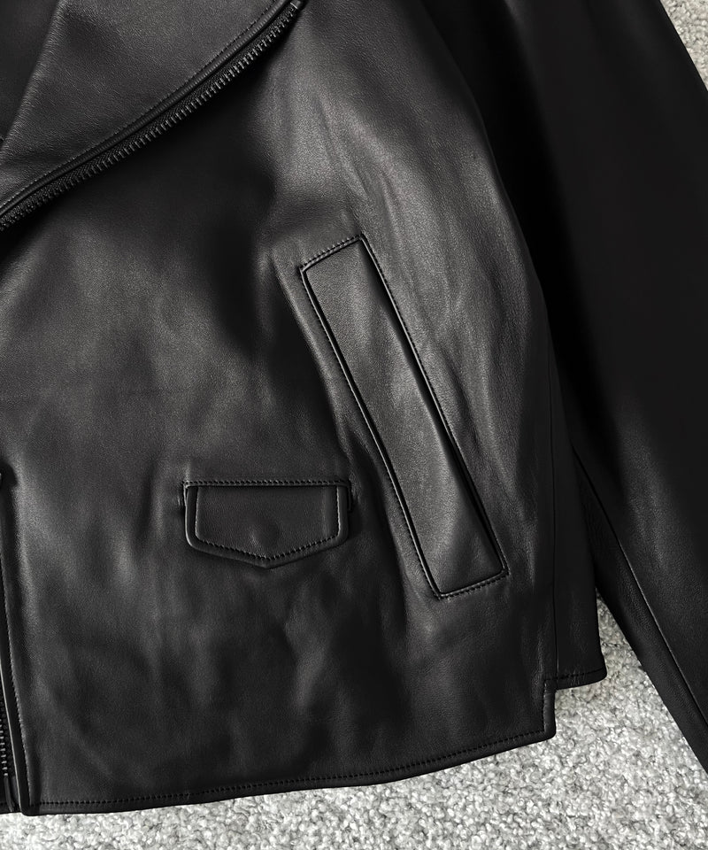 my beautiful landlet Leather riders jacket "BLACK"