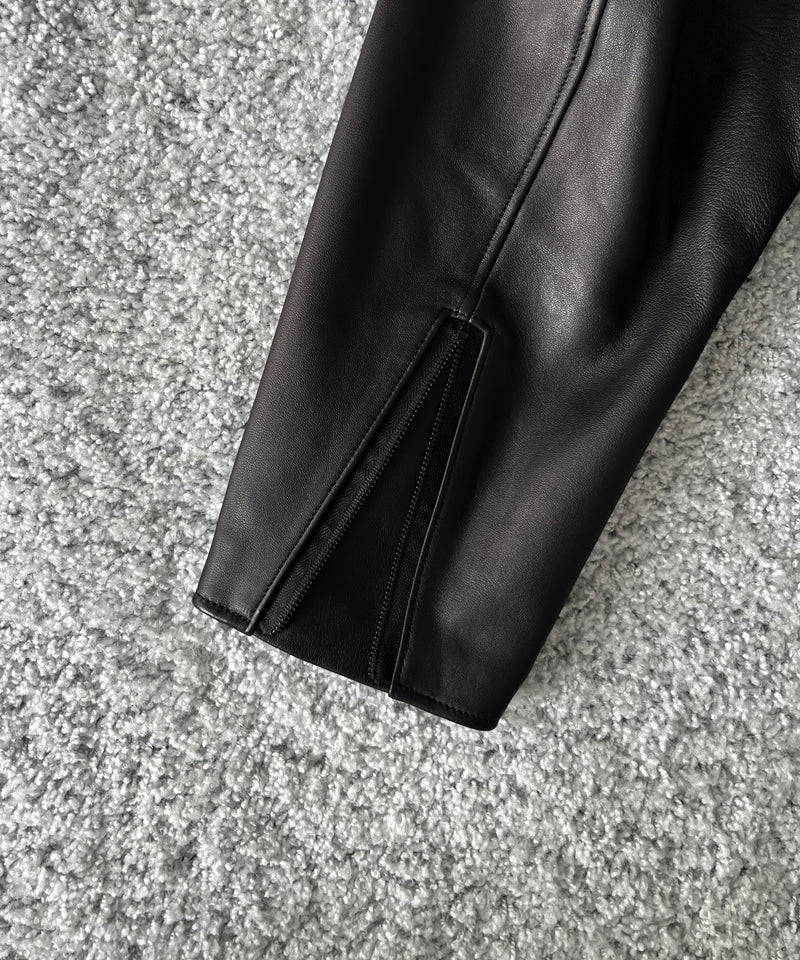 my beautiful landlet Leather riders jacket "BLACK"