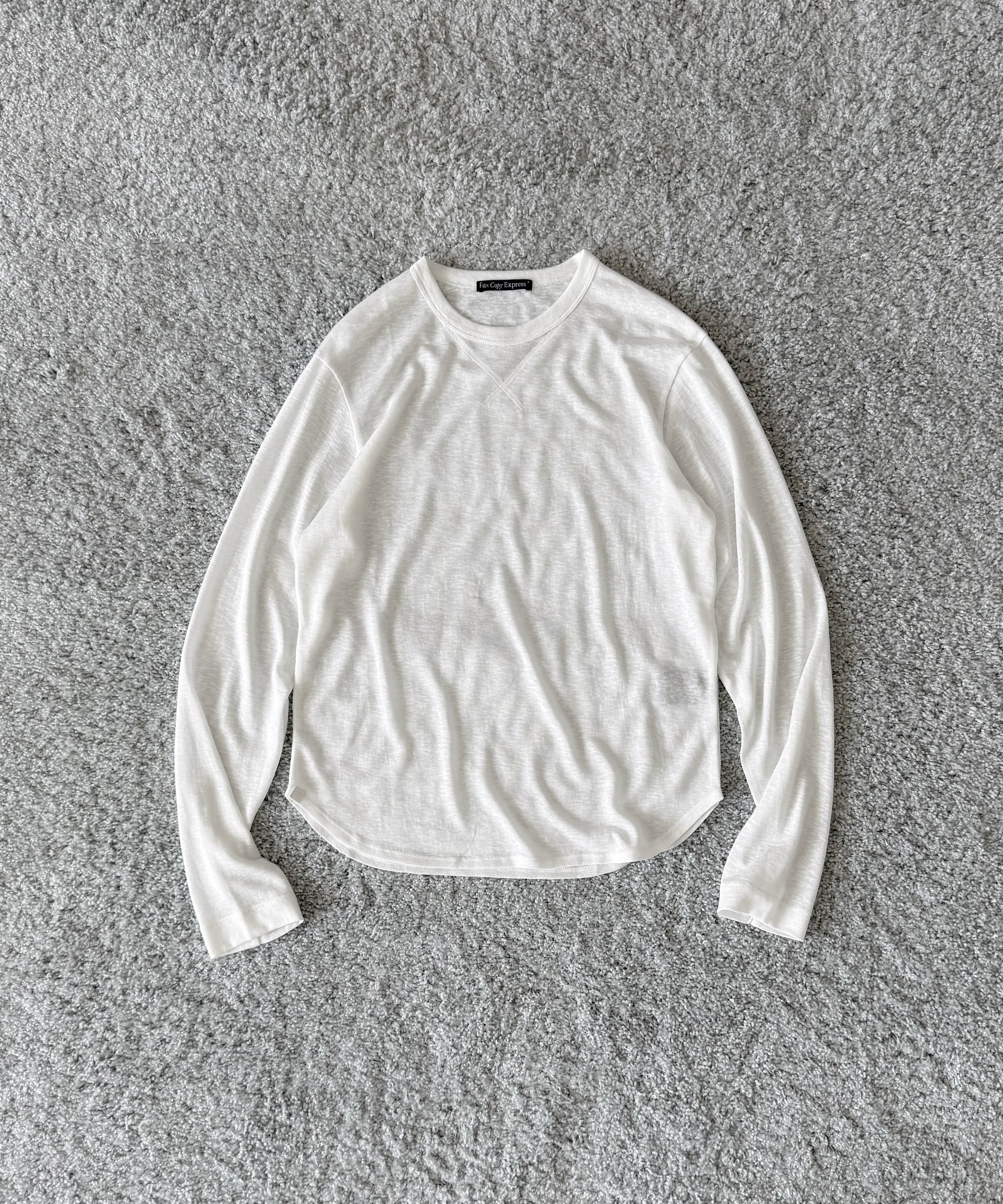 Fax Copy Express Afternoon stretch relaxed top "WHITE"