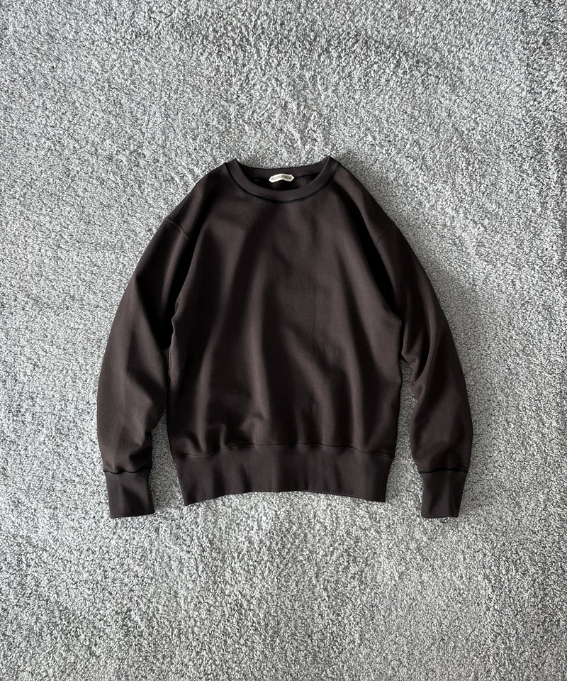OLD FOLK HOUSE Plain sweatshirt "DARK BROWN"