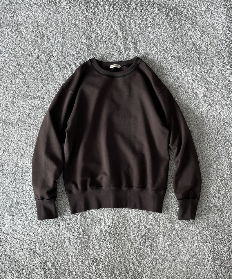 OLD FOLK HOUSE Plain sweatshirt "DARK BROWN"