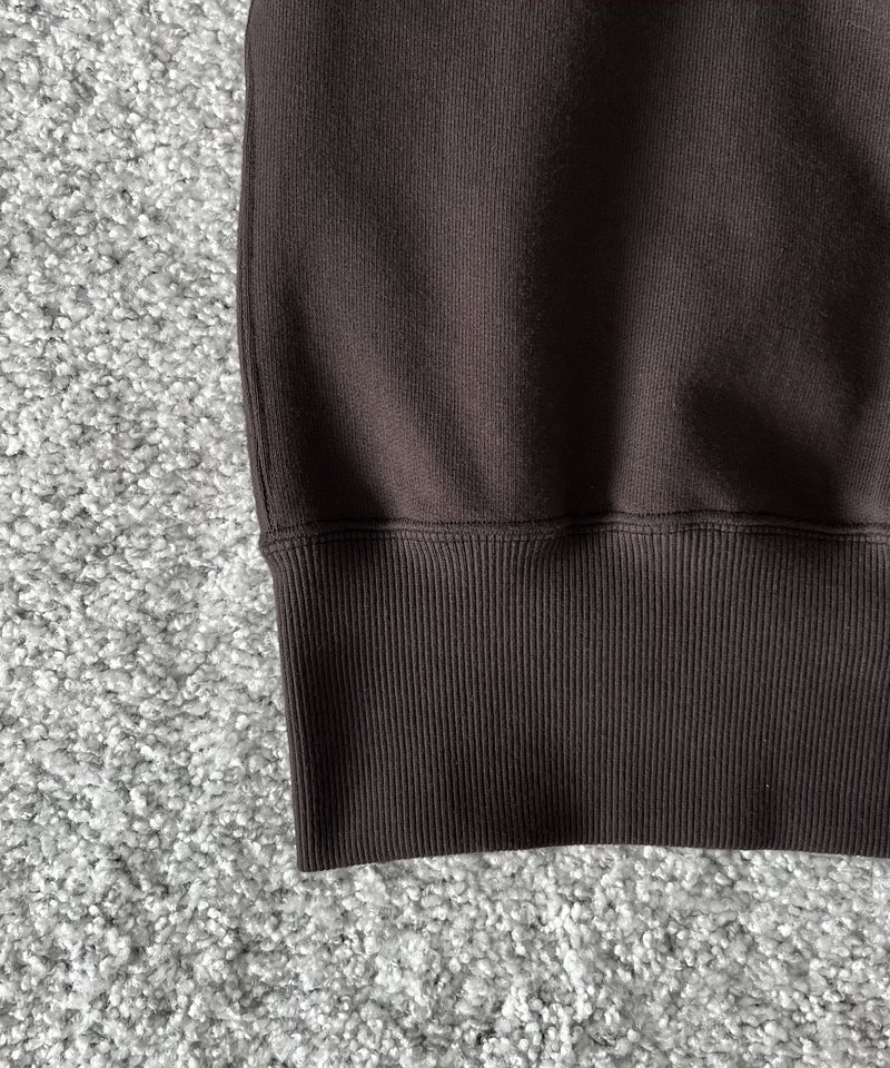 OLD FOLK HOUSE Plain sweatshirt "DARK BROWN"