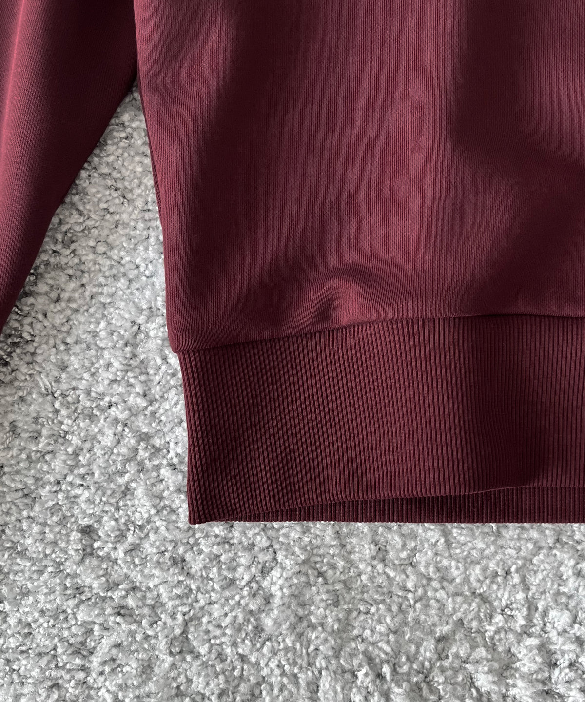 FRED PERRY Half zip sweatshirt "OXBLOOD / ECRU"