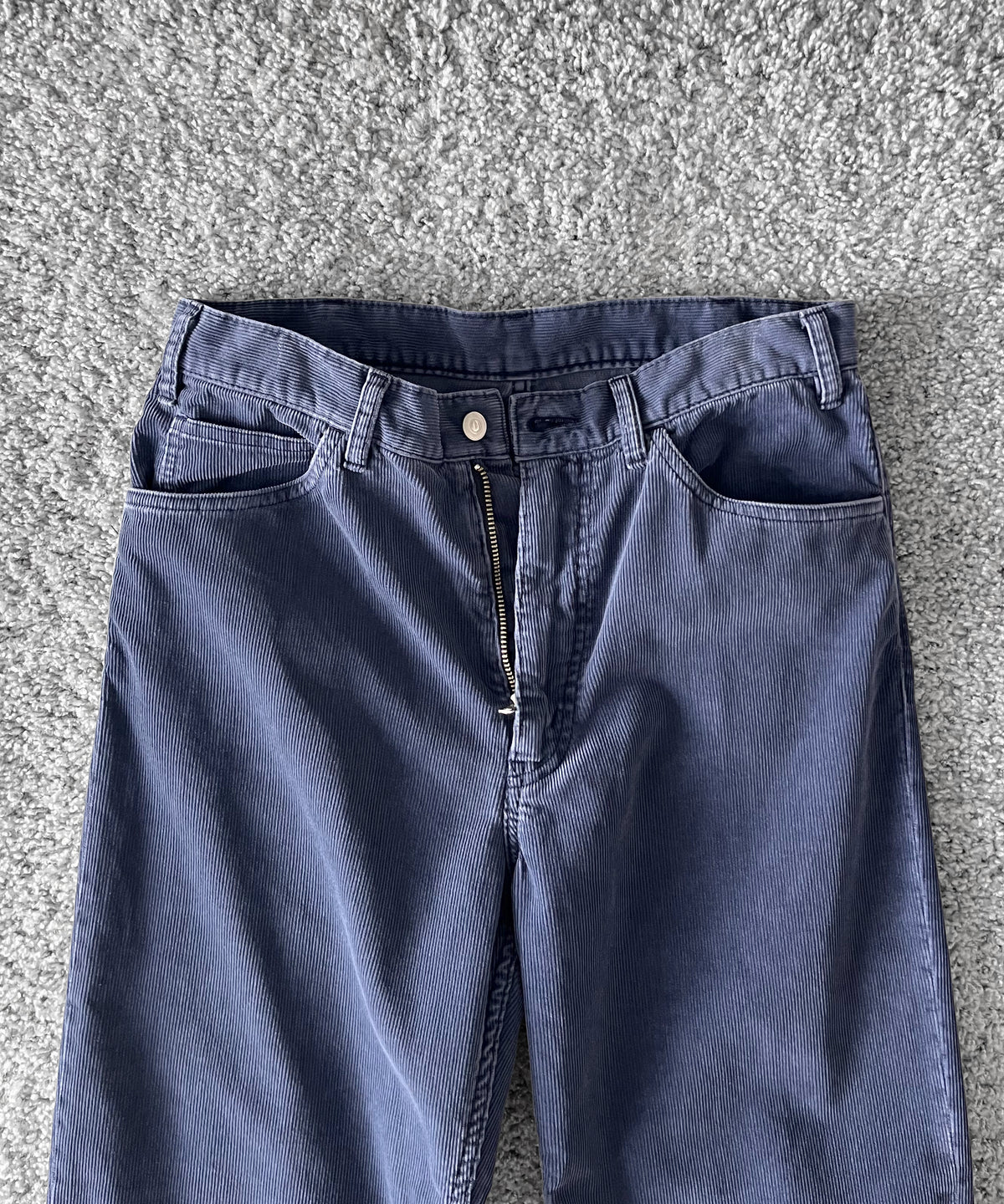 URU Cotton corduroy - 5pocket pants "BLUE"