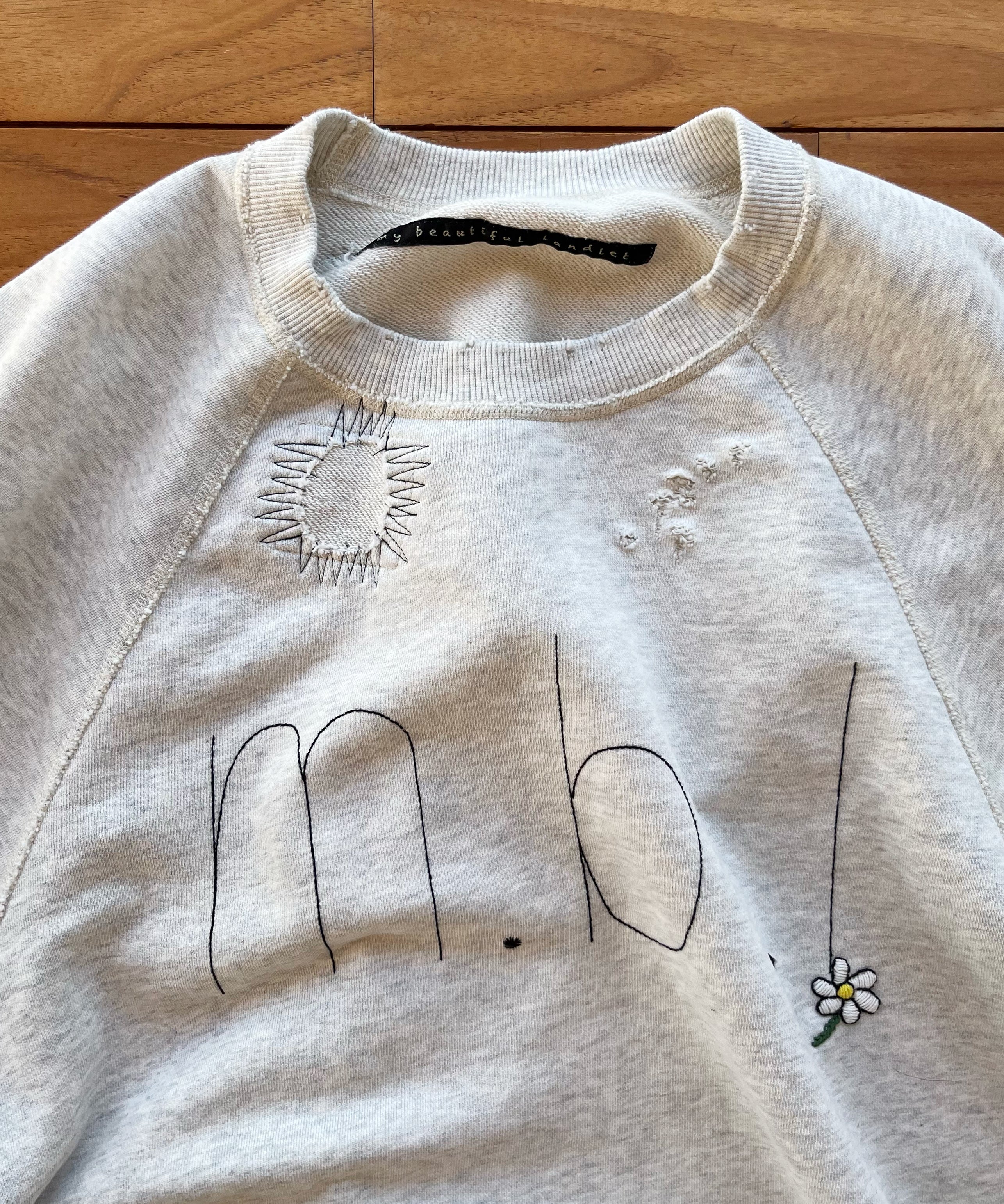 my beautiful landlet Mbl sweat shirt "OATMEAL"