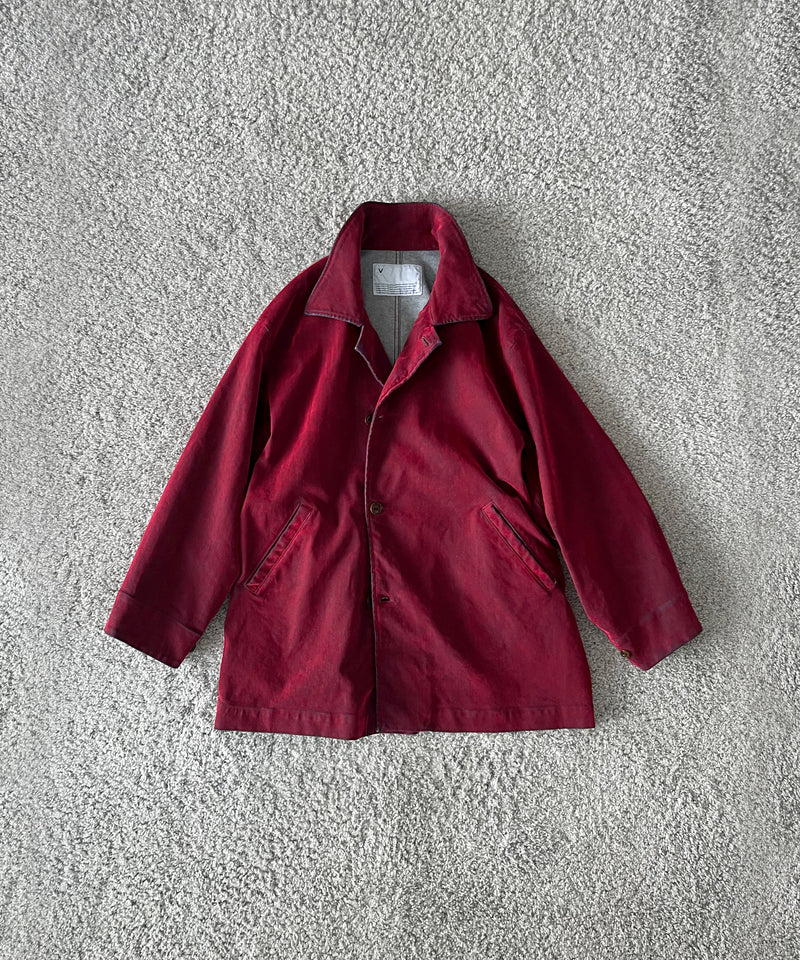 VOAAOV Flocky denim coverall jacket “BROWN”