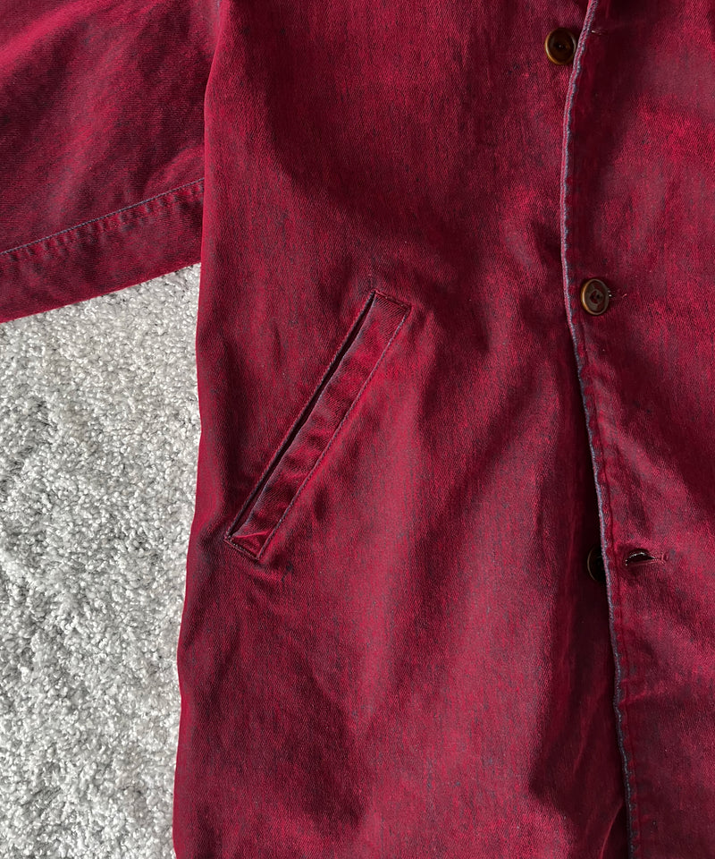 VOAAOV Flocky denim coverall jacket “RED”