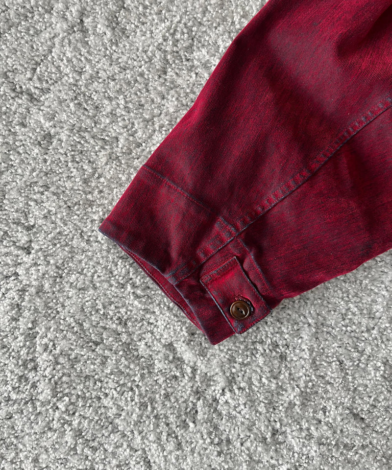 VOAAOV Flocky denim coverall jacket “RED”