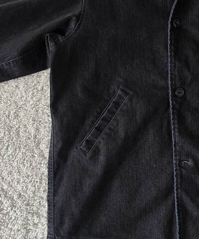 VOAAOV Flocky denim coverall jacket “BLACK”