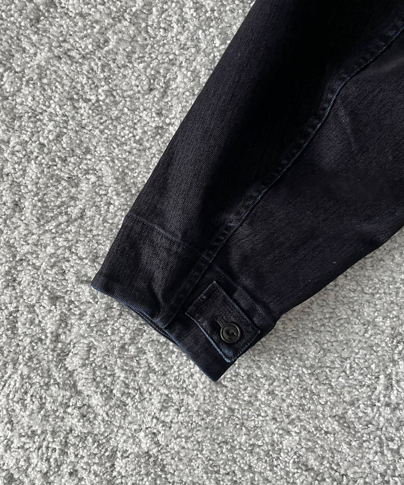 VOAAOV Flocky denim coverall jacket “BLACK”