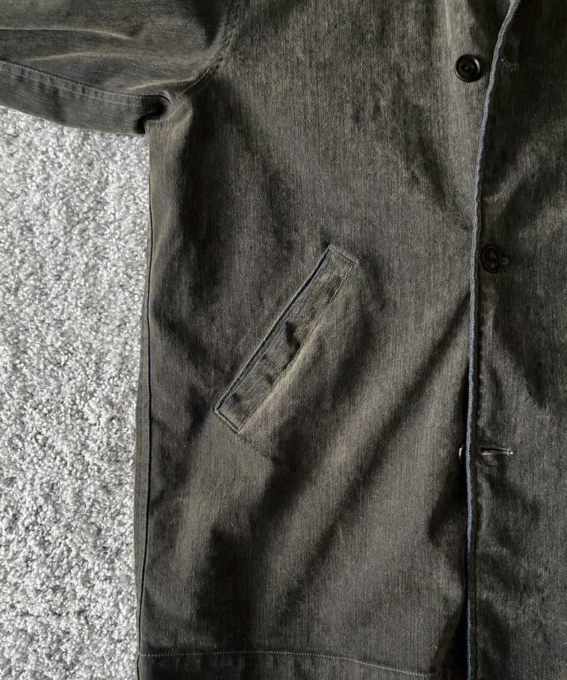 VOAAOV Flocky denim coverall jacket “OLIVE"