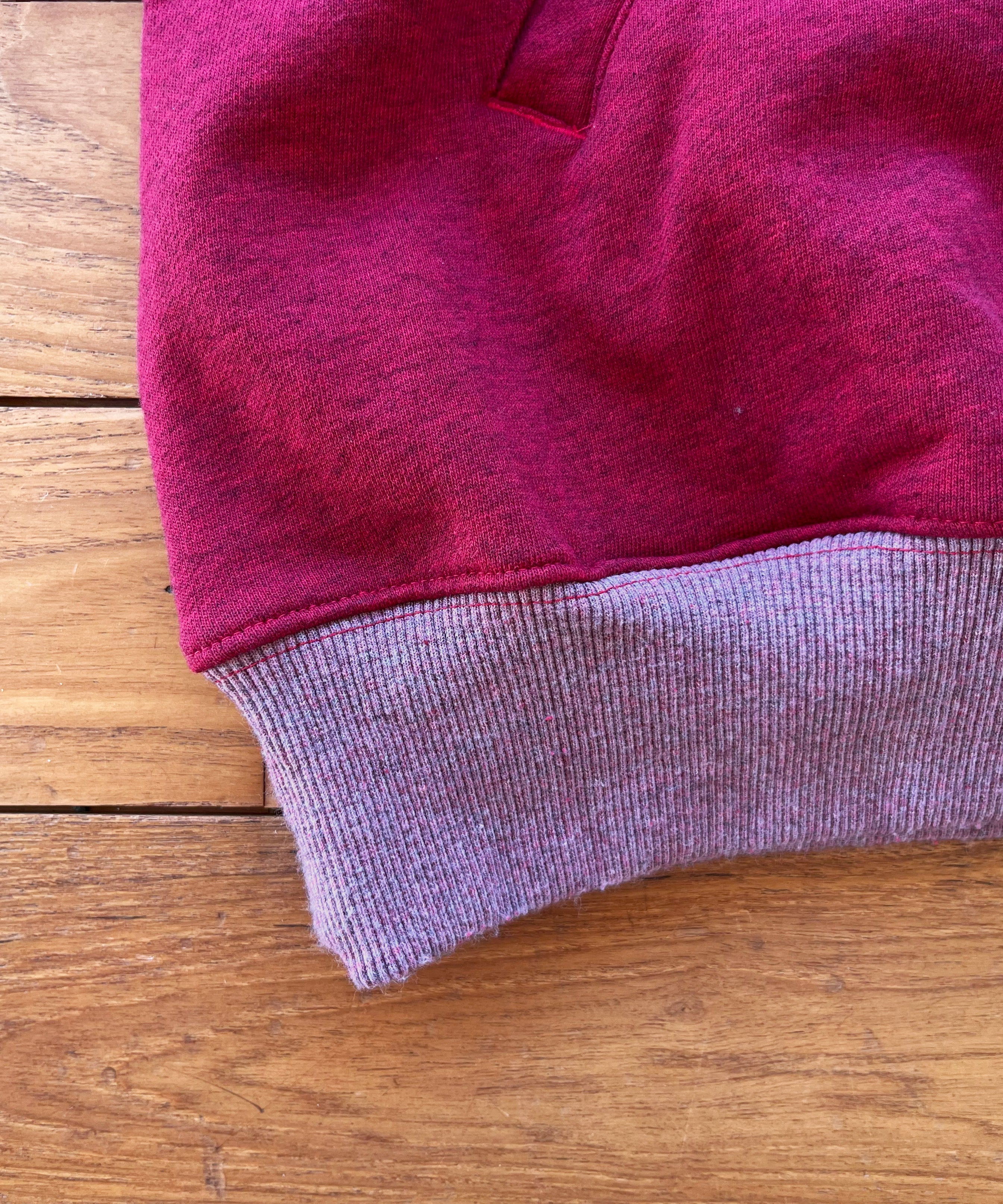PHINGERIN Half-zip collar sweatshirt dyed heather "B:RED"