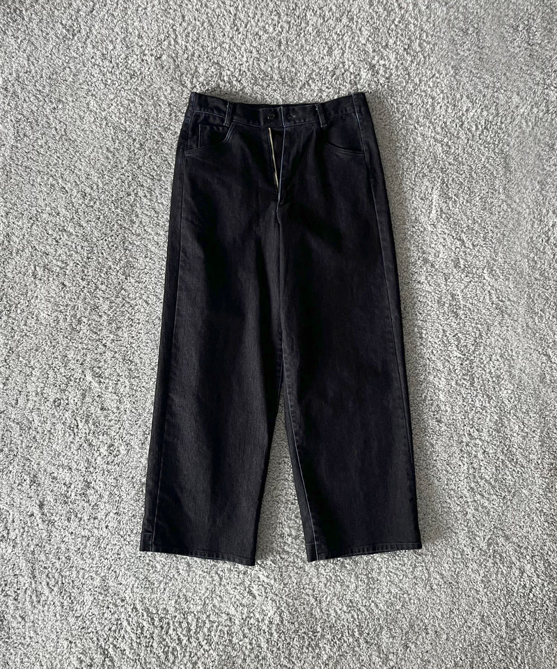 VOAAOV Flocky denim pant “RED"