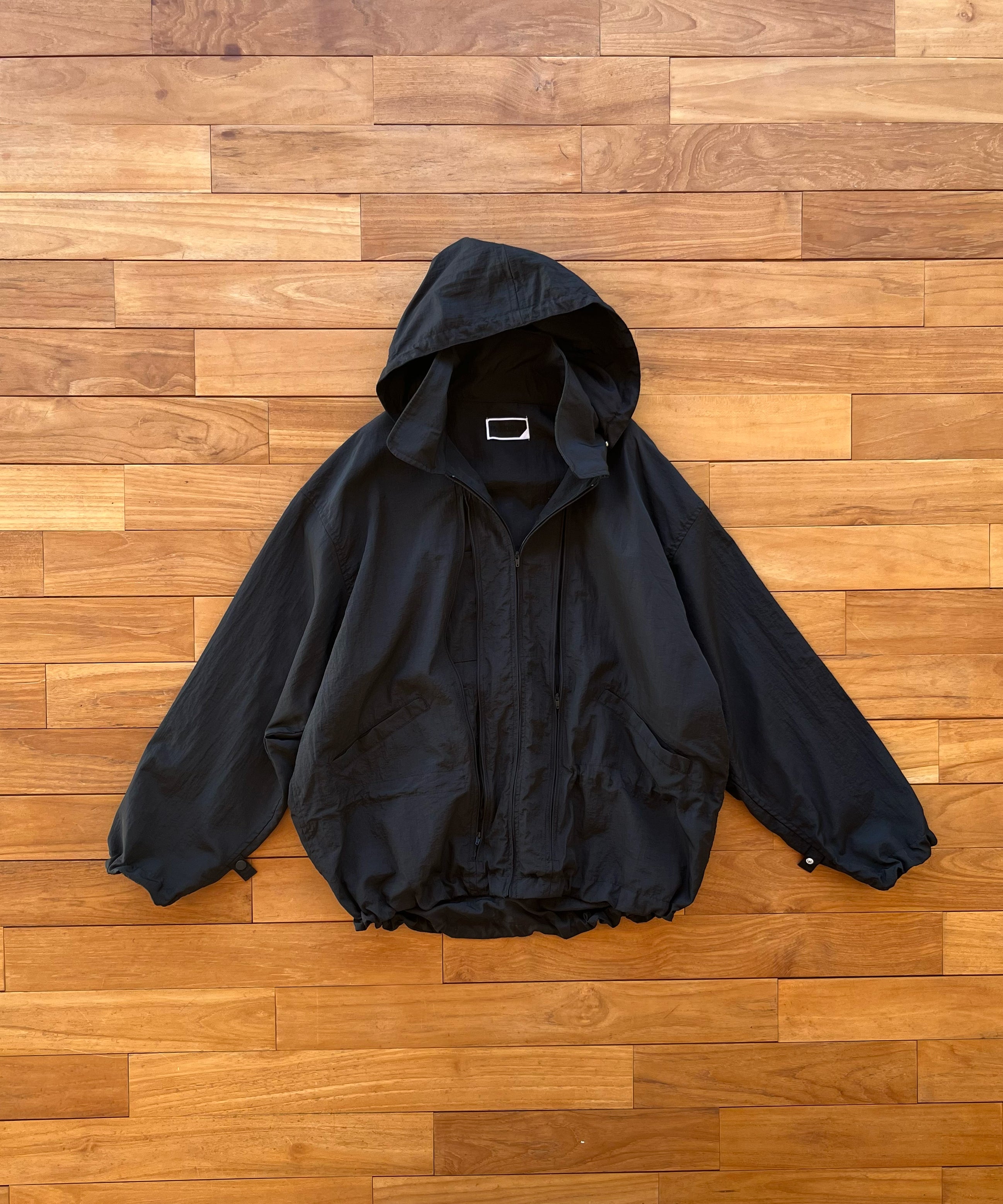 PHINGERIN Crushed nylon full pack jacket "E:BLACK"
