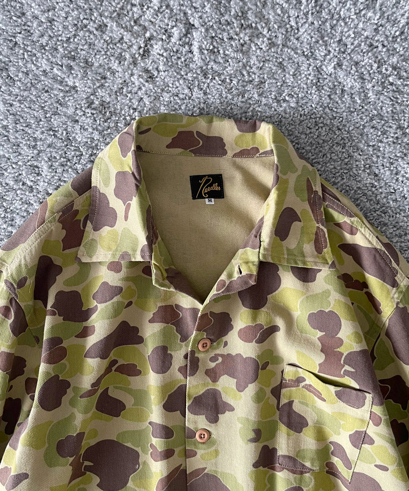 NEEDLES Military shirt jacket - camo twill "A-LT.GREEN"