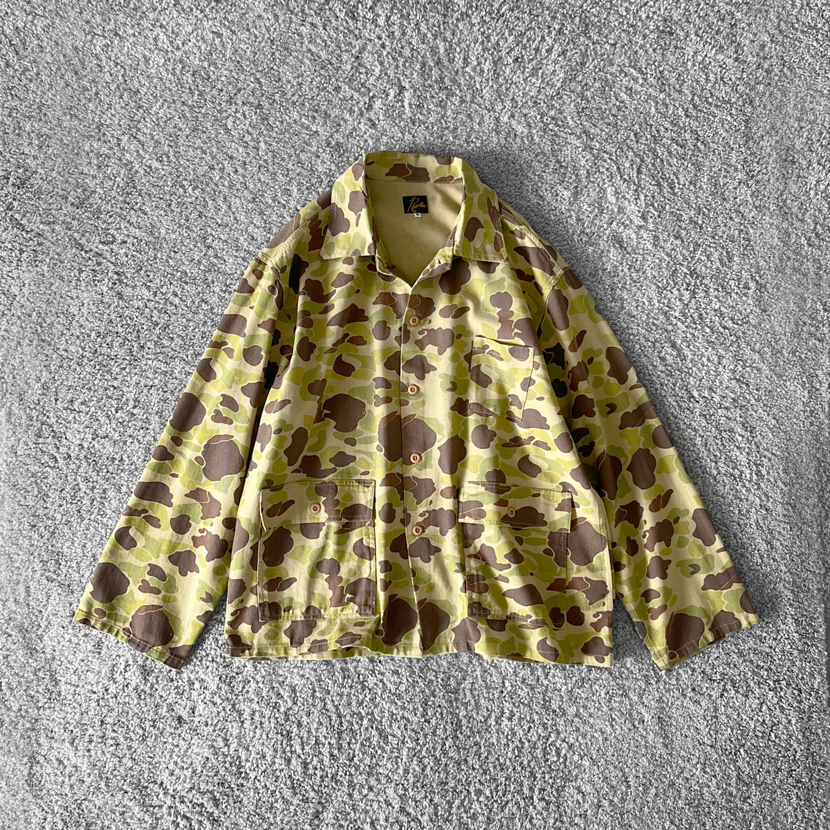 【美品】★Needles★ニードルス★ミリタリージャケット★カーキ★M NEEDLES【ニードルズ】Military shirt jacket - camo twill 
