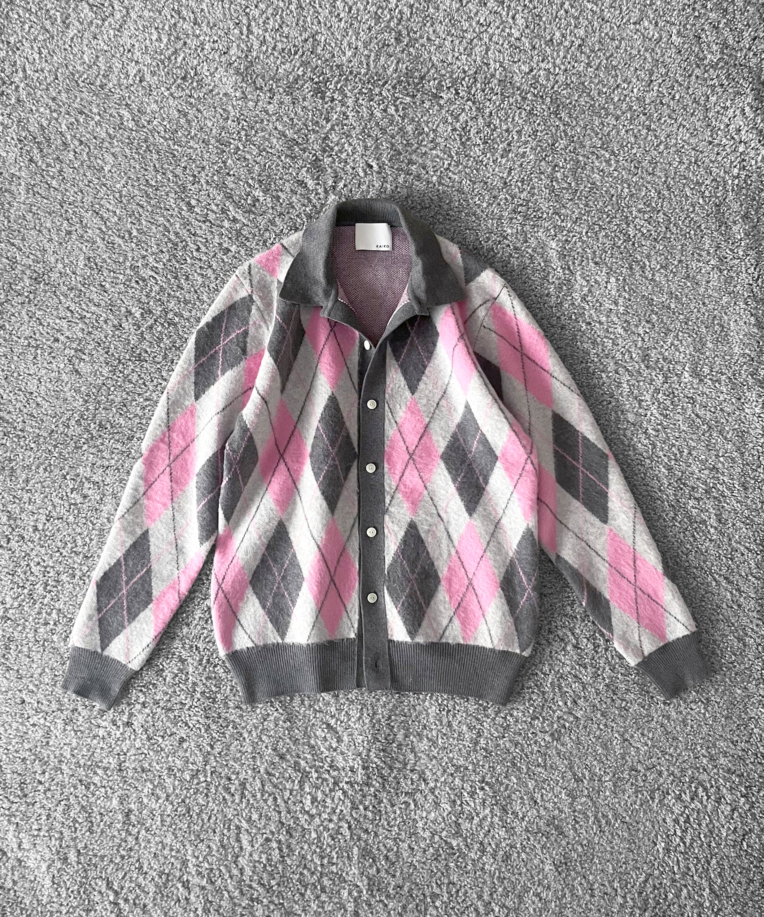 【Pre order】KAIKO Domestic knit polo cardigan "TRICO"