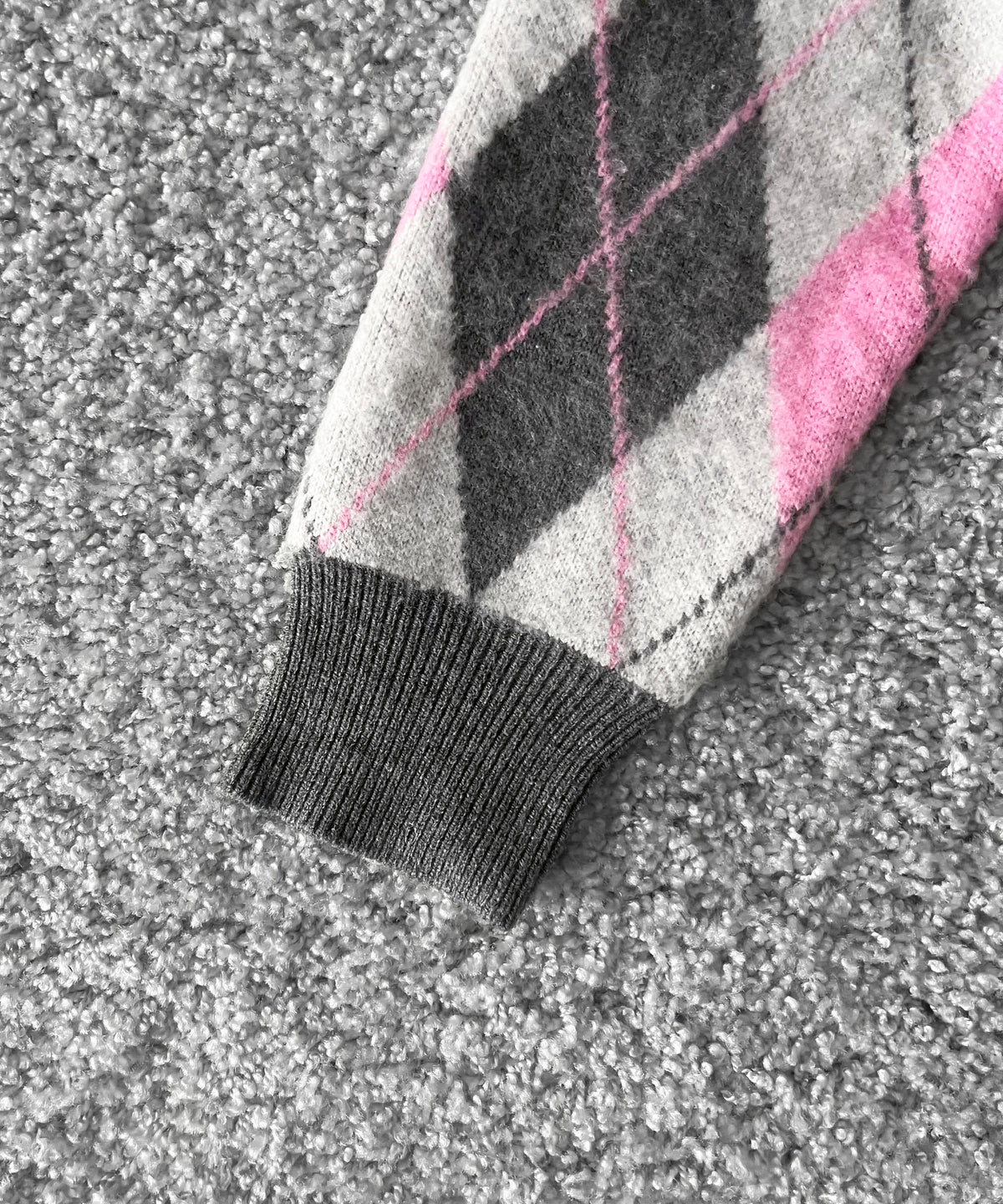 【Pre order】KAIKO Domestic knit polo cardigan "FIGURE PINK"