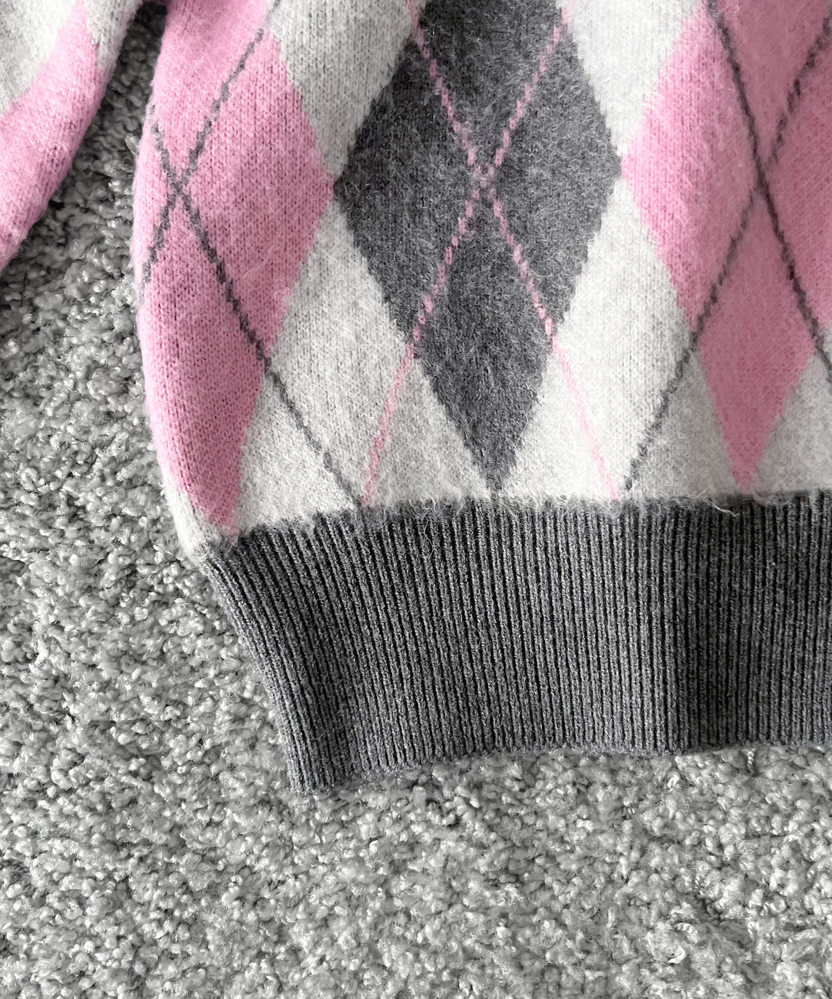 【Pre order】KAIKO Domestic knit polo cardigan "FIGURE PINK"