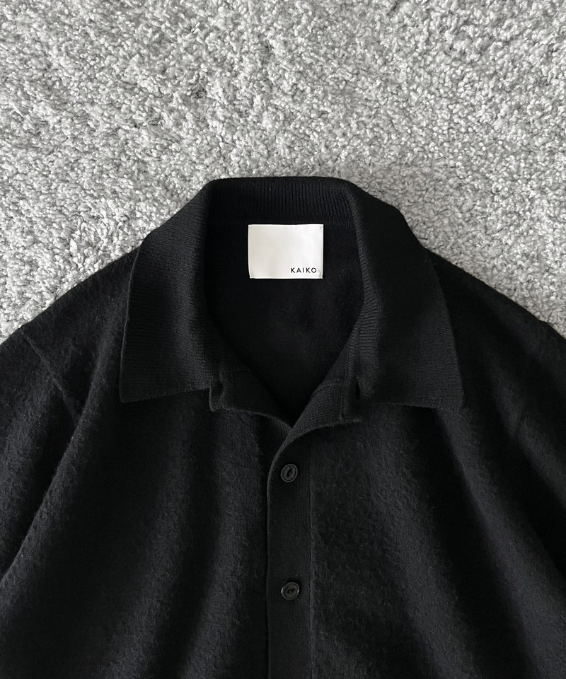 【Pre order】KAIKO Antistasic polo cardigan "BLACK"