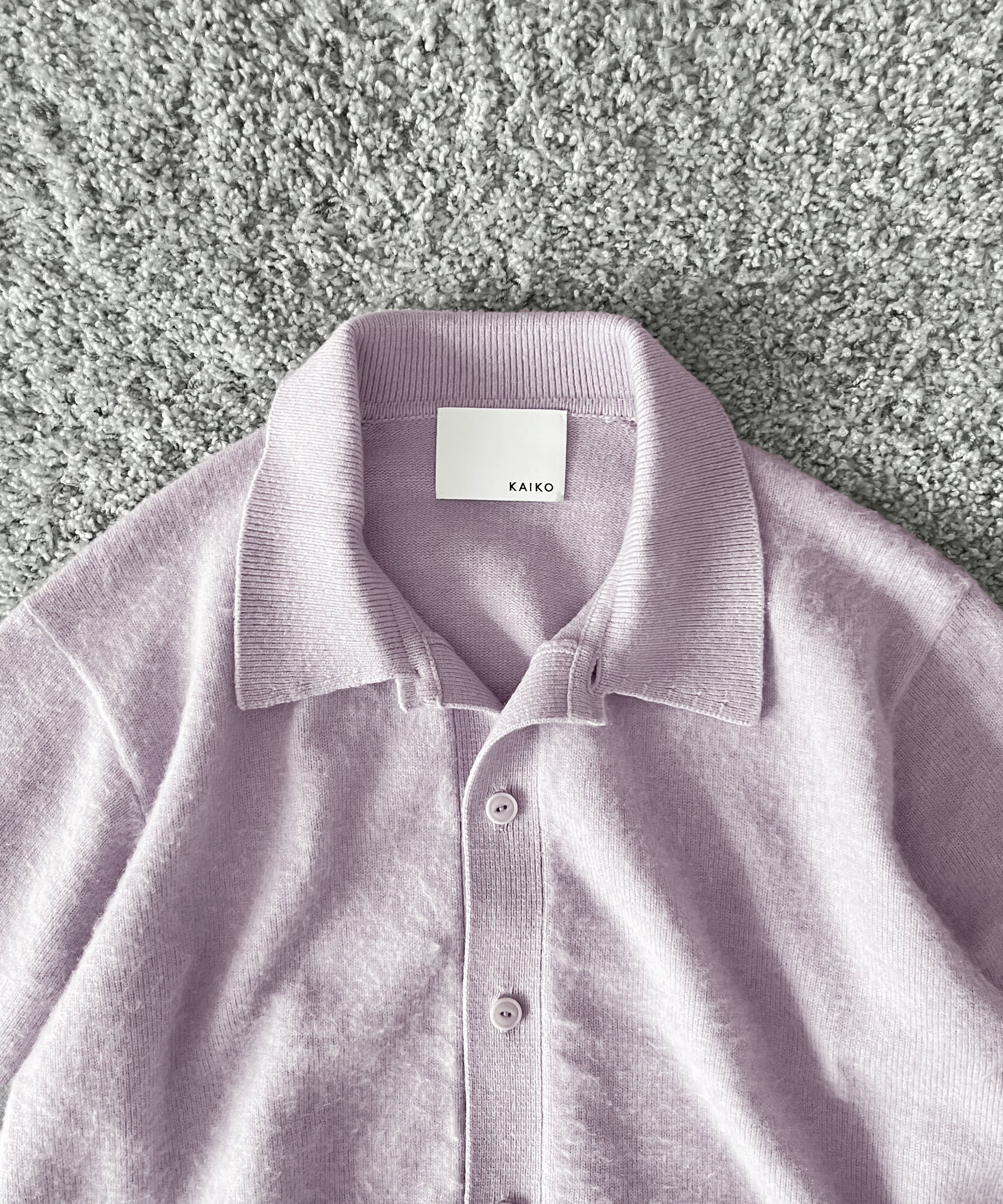 【Pre order】KAIKO Antistasic polo cardigan "L.PURPLE"