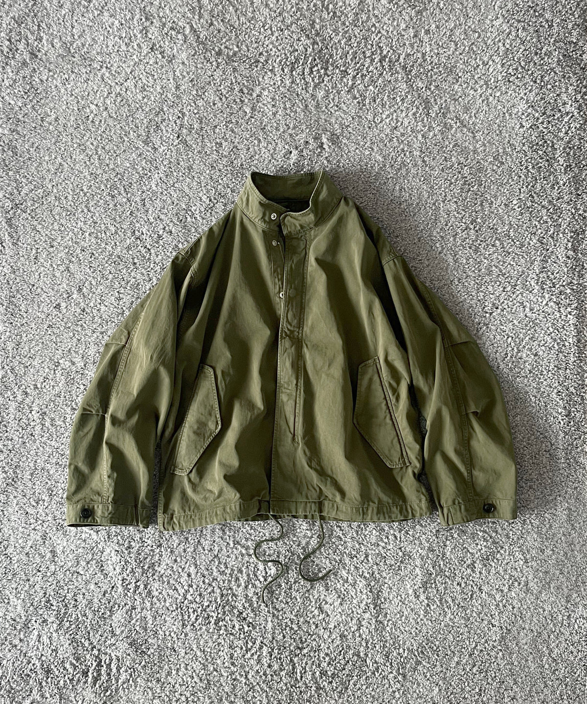 URU Organic compact chino - m-51 short blouson "D.KHAKI"
