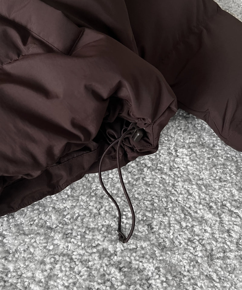 FRED PERRY Raglan sleeve padded jacket “RICH BROWN”
