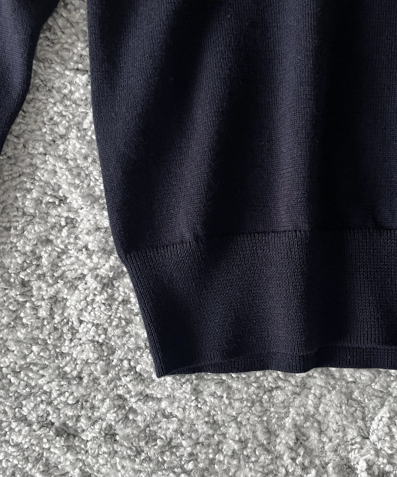 FRED PERRY Classic v neck jumper "NAVY"