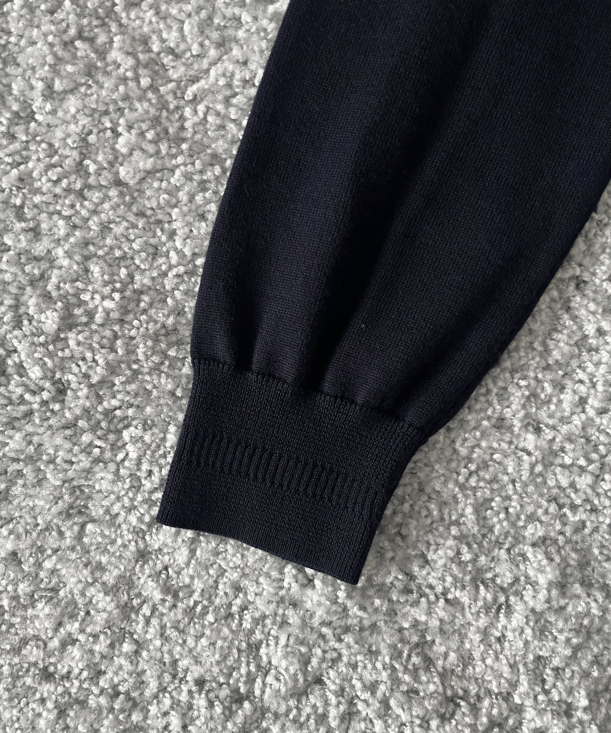 FRED PERRY Classic knitted shirt ls “NAVY”