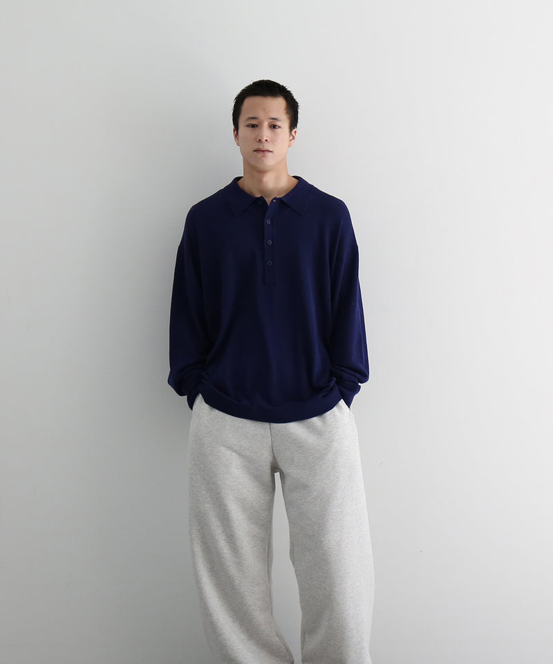 【EXCLUSIVE】crepuscule L/s polo "WINE"