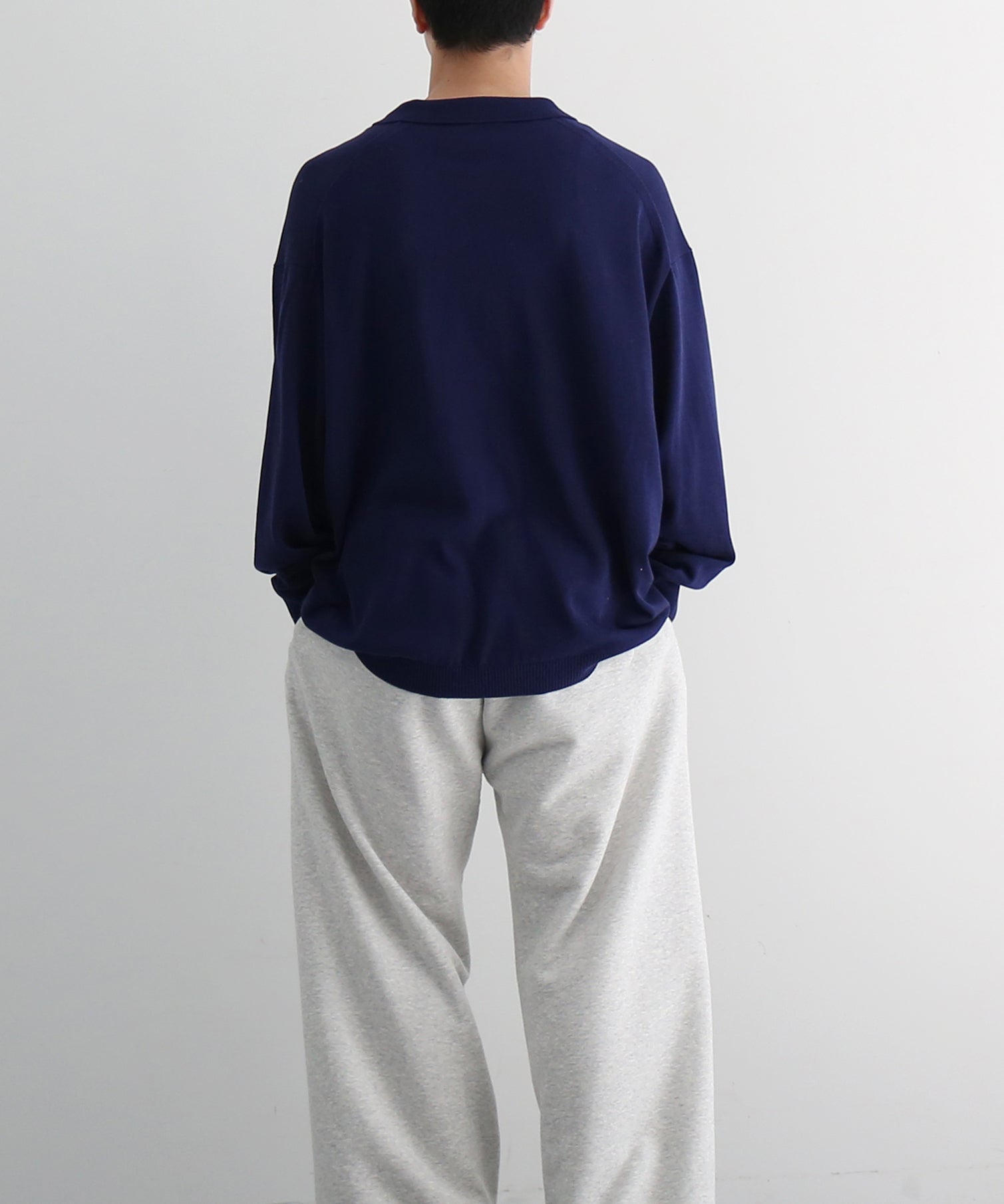 【EXCLUSIVE】crepuscule L/s polo "BLUE"