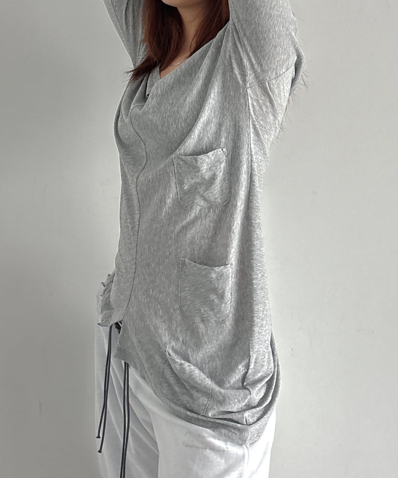 ULIKASANCTUS 3-pocket t shirt "GREY"