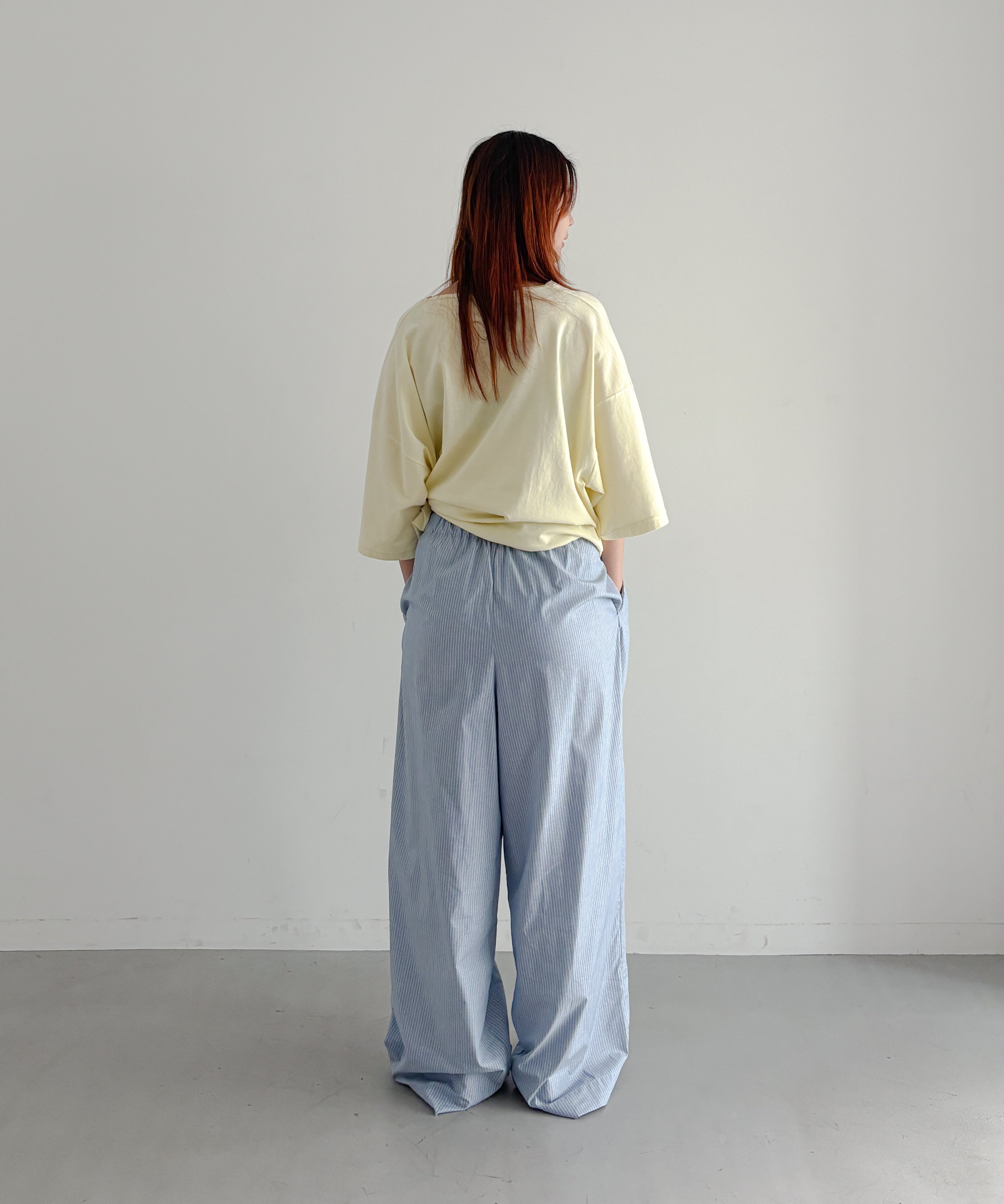 Baserange Claude pants "BLUE STRIPE"