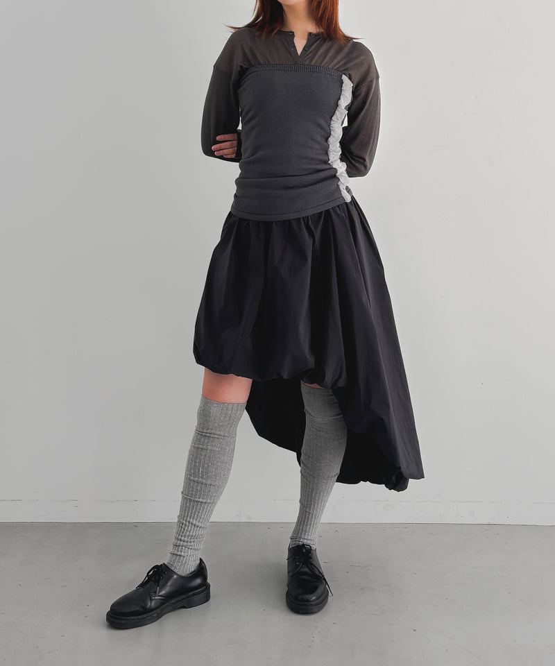 Baserange Overknee socks "GREY MELANGE"
