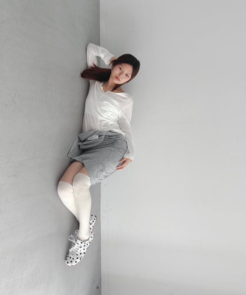 ULIKASANCTUS 3-pocket t shirt "WHITE"