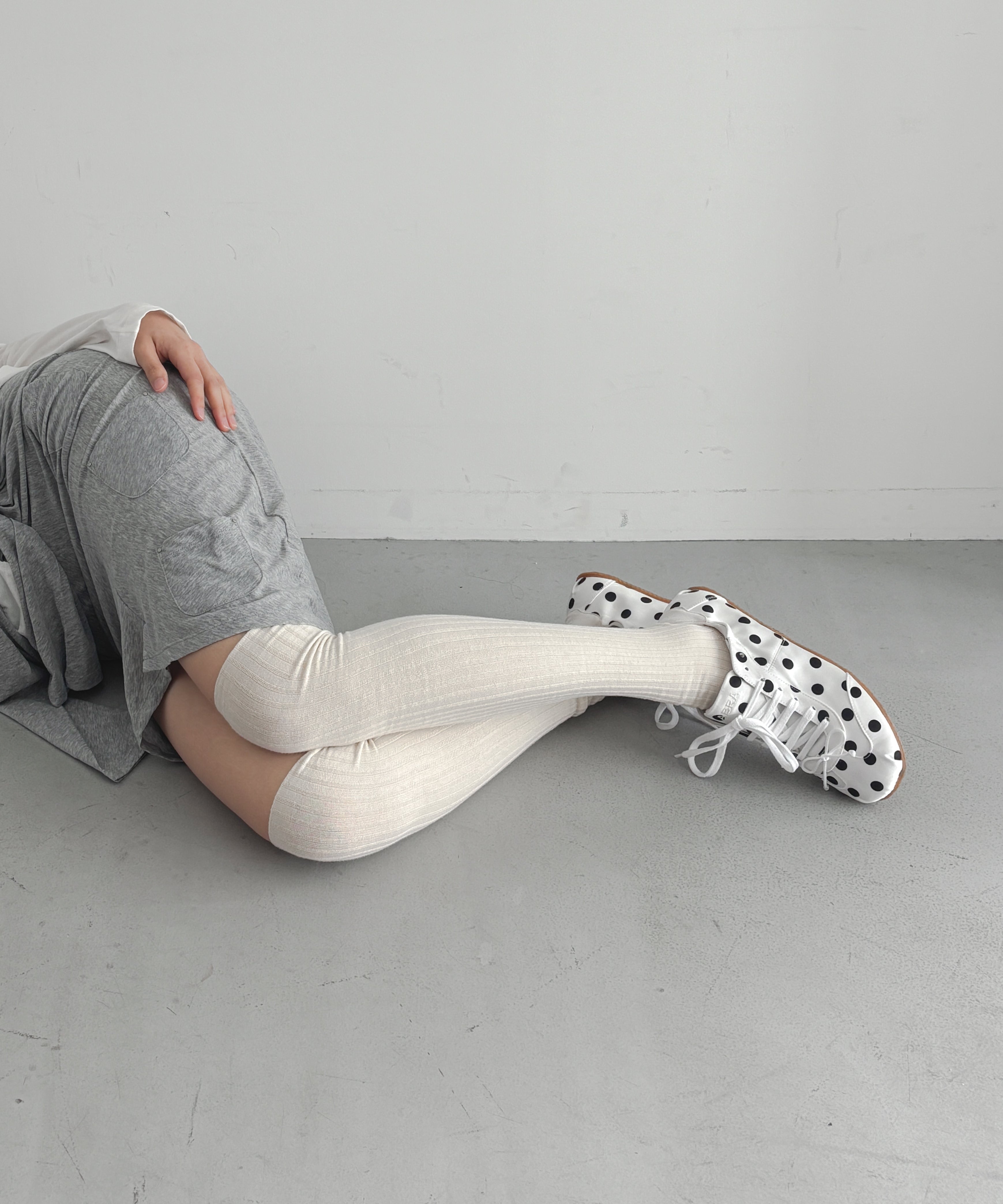 Baserange Overknee socks "UNDYED"