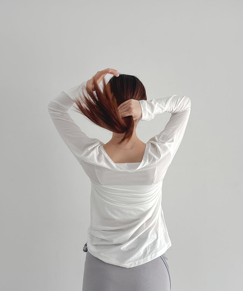 ULIKASANCTUS 3-pocket t shirt "WHITE"