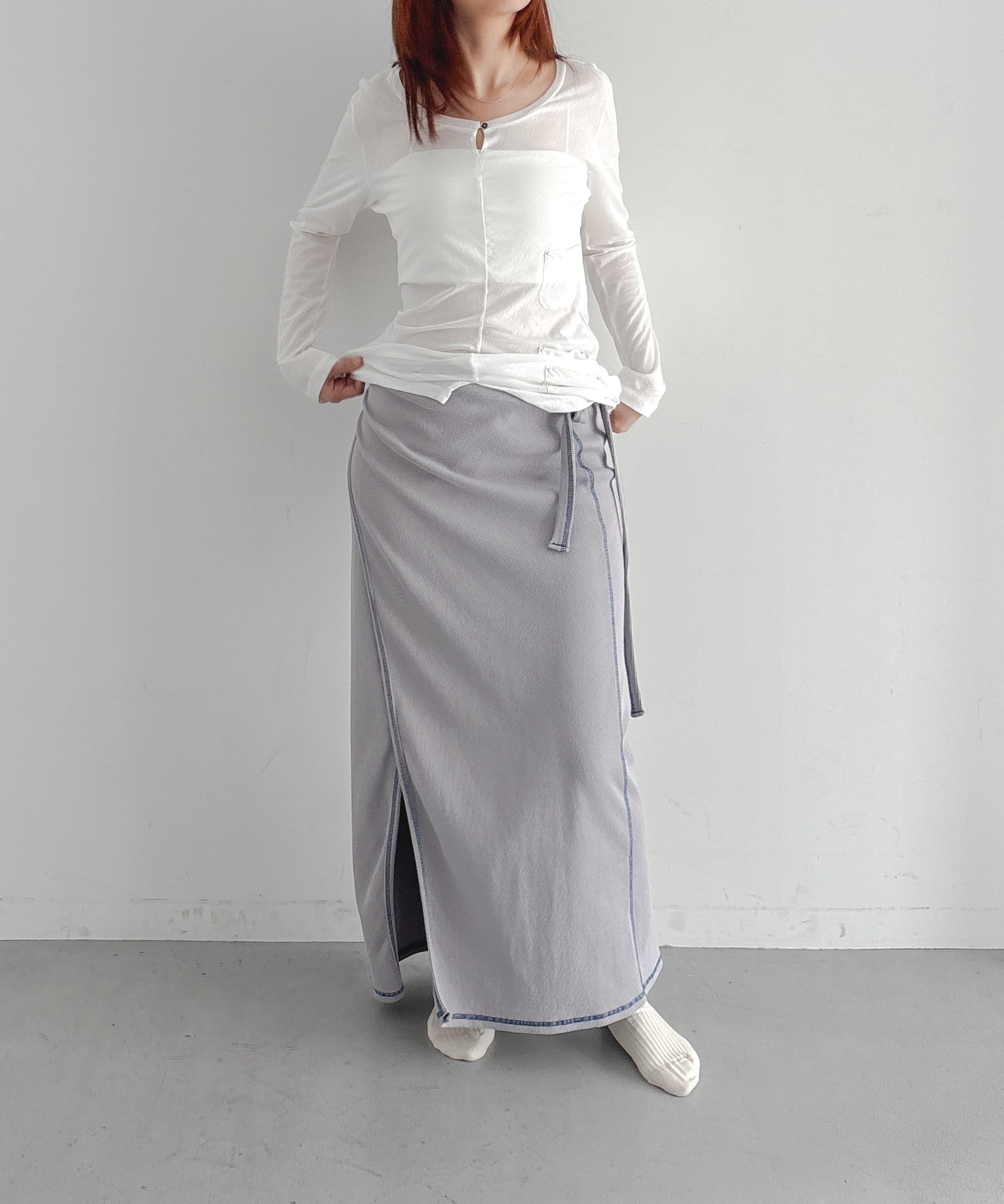 ULIKASANCTUS 3-pocket t shirt "WHITE"